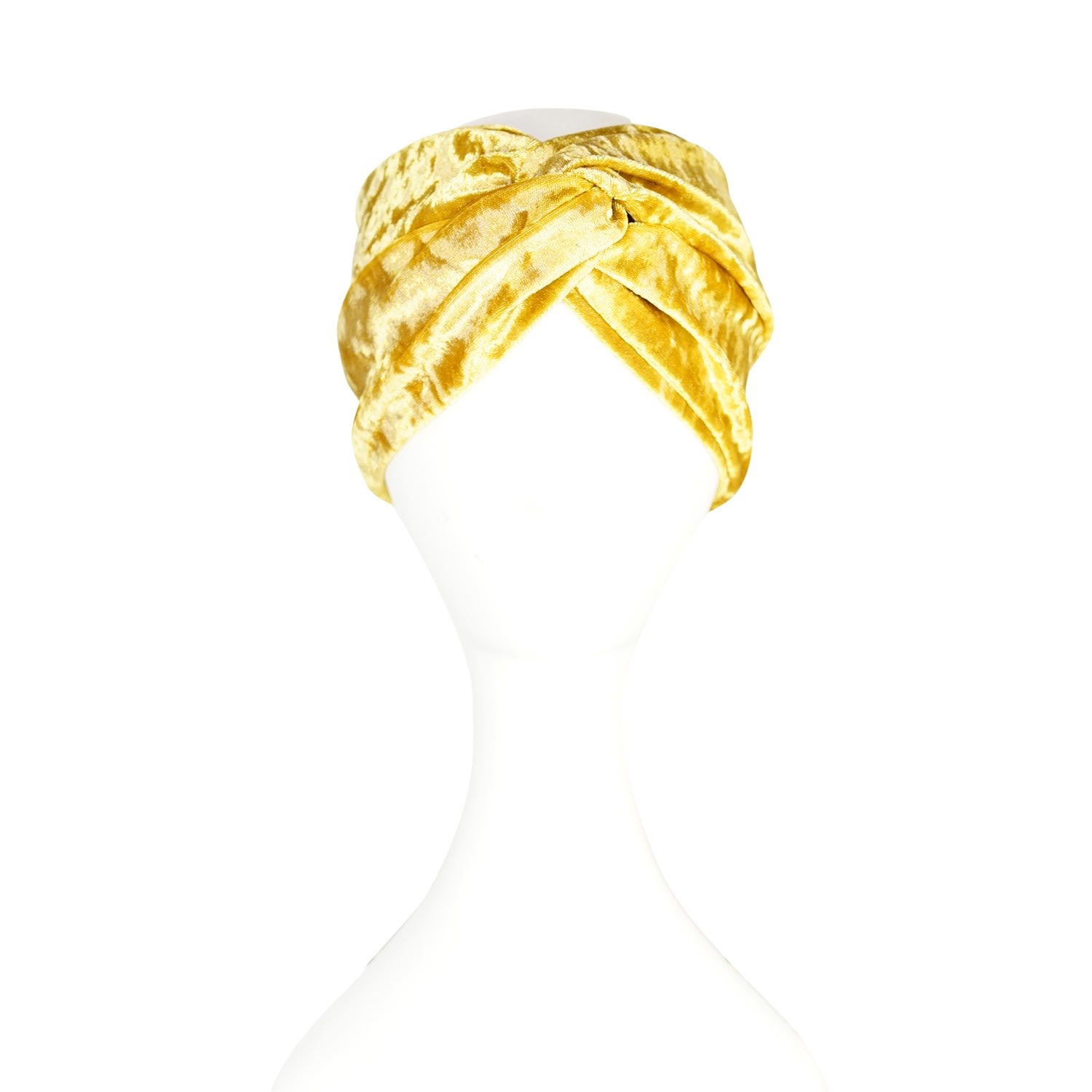 Women's Brown Mustard Velvet Twist Headband | Jennafer Grace