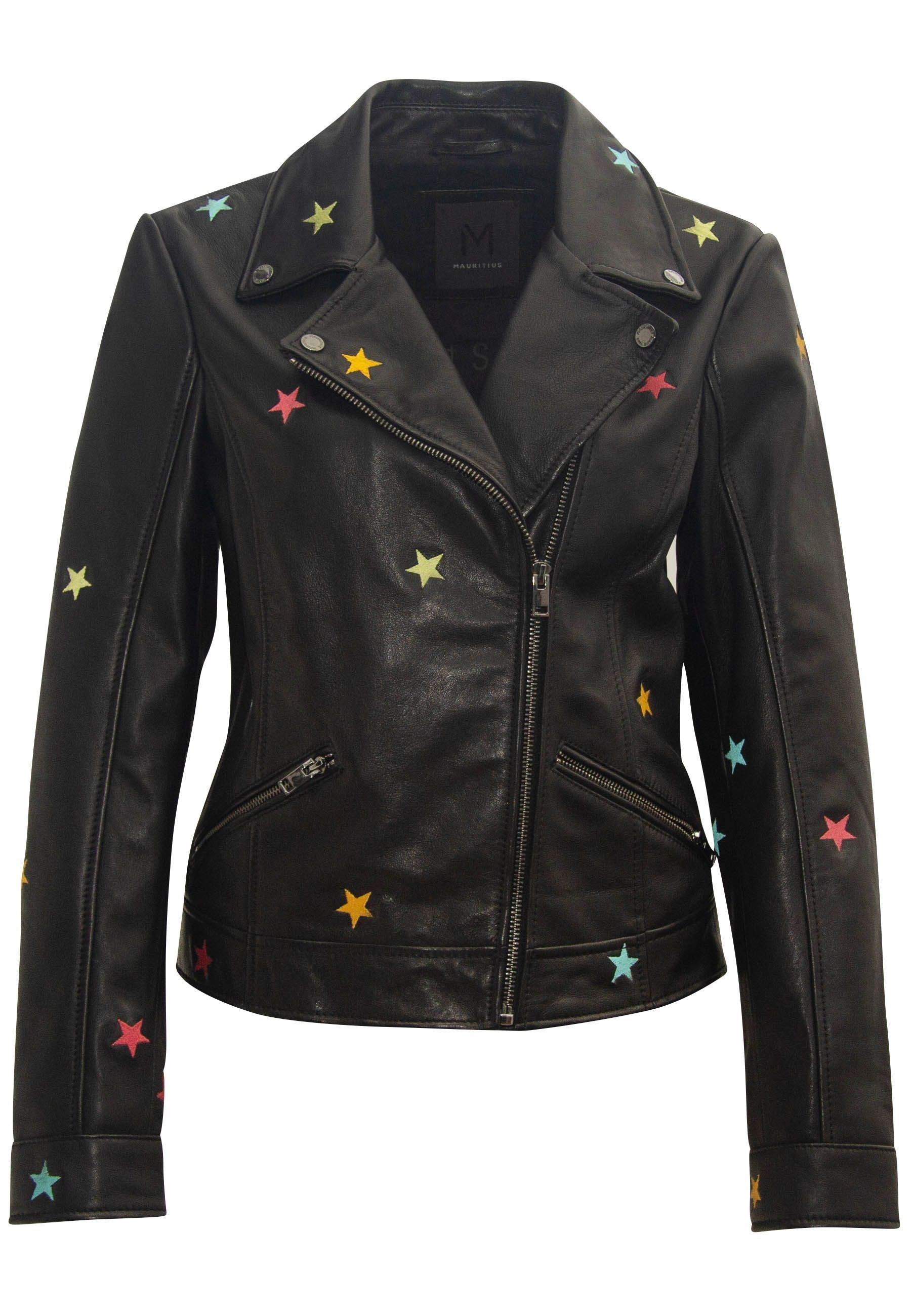 Mauritius Women's Nanca Rf Leather Jacket, Black In Black