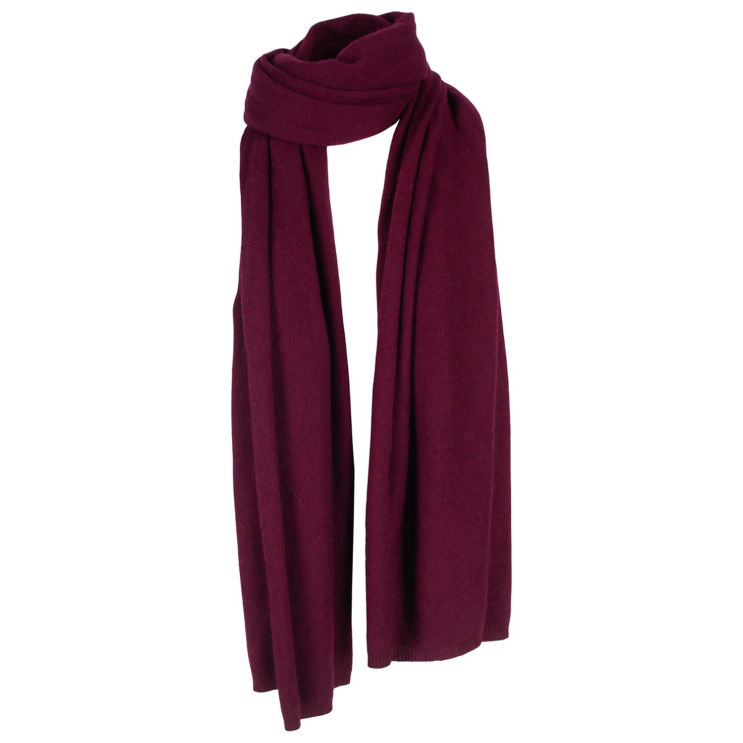 Women’s Pink / Purple "Alfie" Large Cashmere Scarf - Plum One Size Tirillm