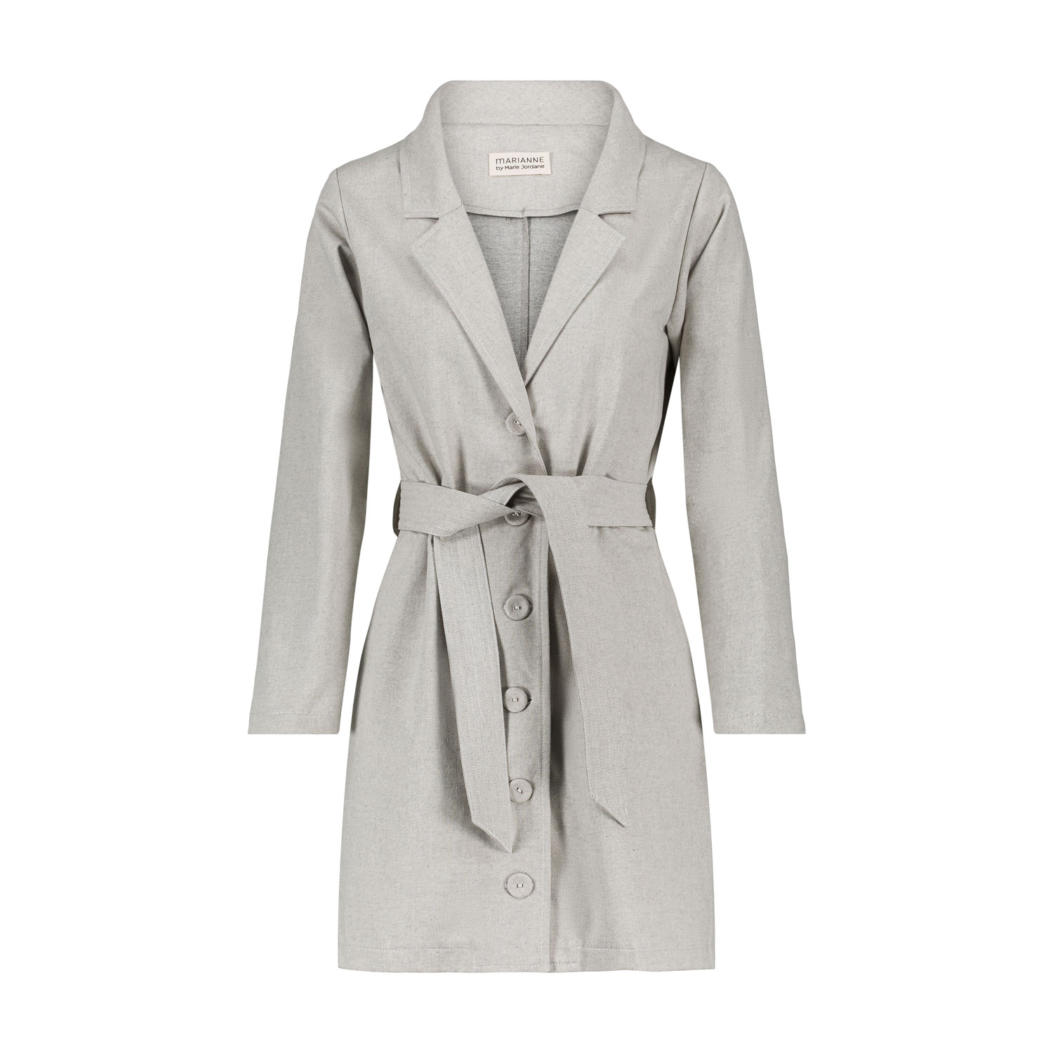 Marianne By Marie Jordane Women's Grey Pia Blazer Denim Dress In Grey
