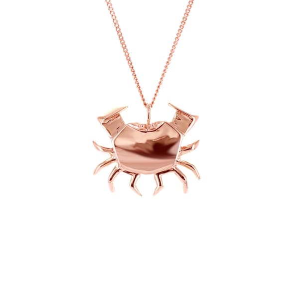 Gucci Crab Necklace Rose Gold In Crab