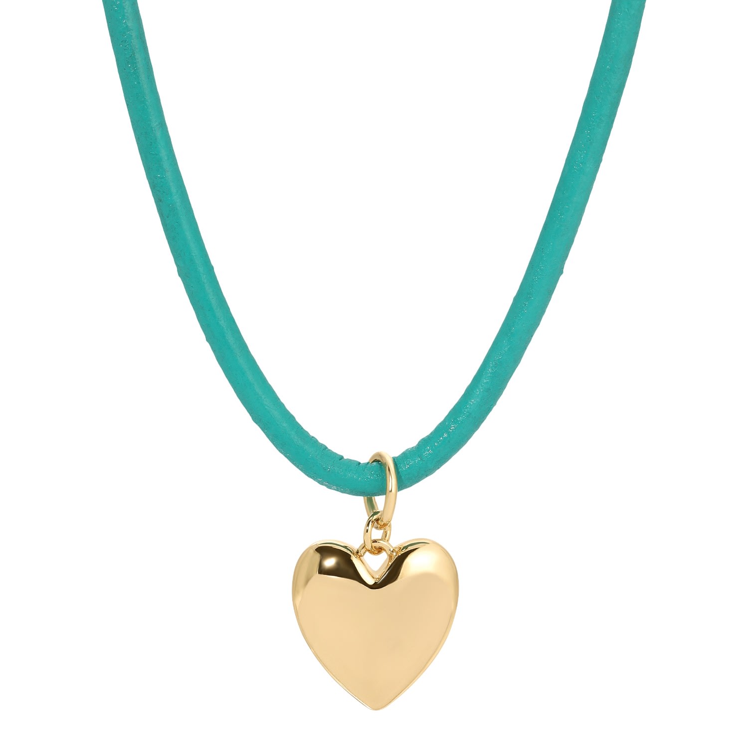 Leeada Jewelry Women's Casey Heart Necklace - Small In Blue