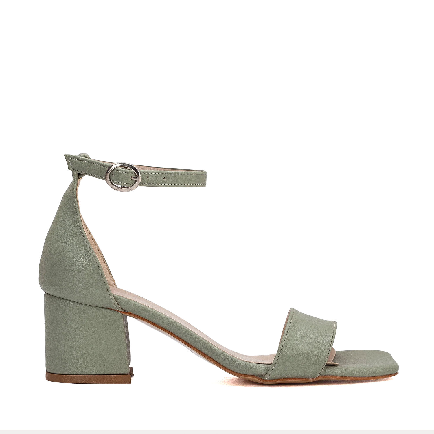 Forever & Always Shoes Women's Iva - Sage Green Low Heel In Green