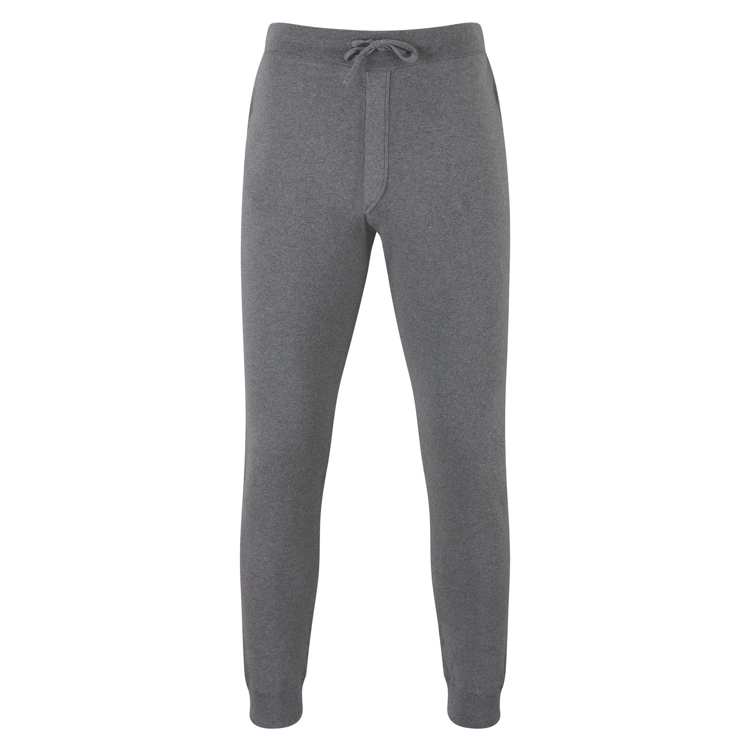 Paul James Knitwear Mens Cotton Max Lounge Pant - Grey Pewter In Grey