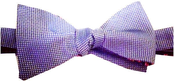 Lazyjack Press Men's Blue The Mullet: Business In The Front, Party In The Back Reversible Bow Tie In Blue