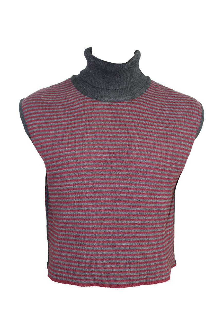 Maria Aristidou Women's Deux Côtés Sleeveless Top - Burgundy, Charcoal, Black In Black/red