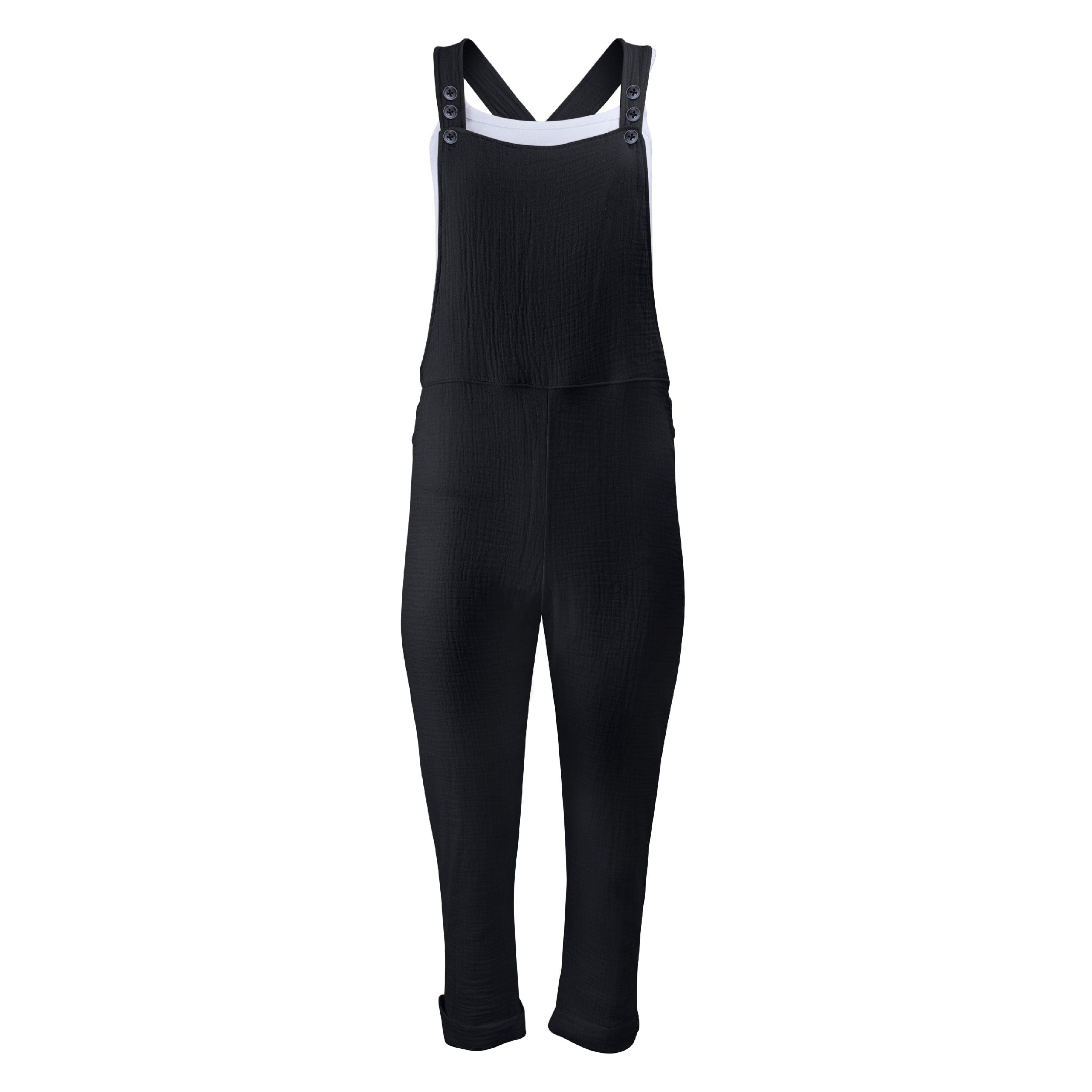 Kali Linen Jumpsuit - Black by LEZAT