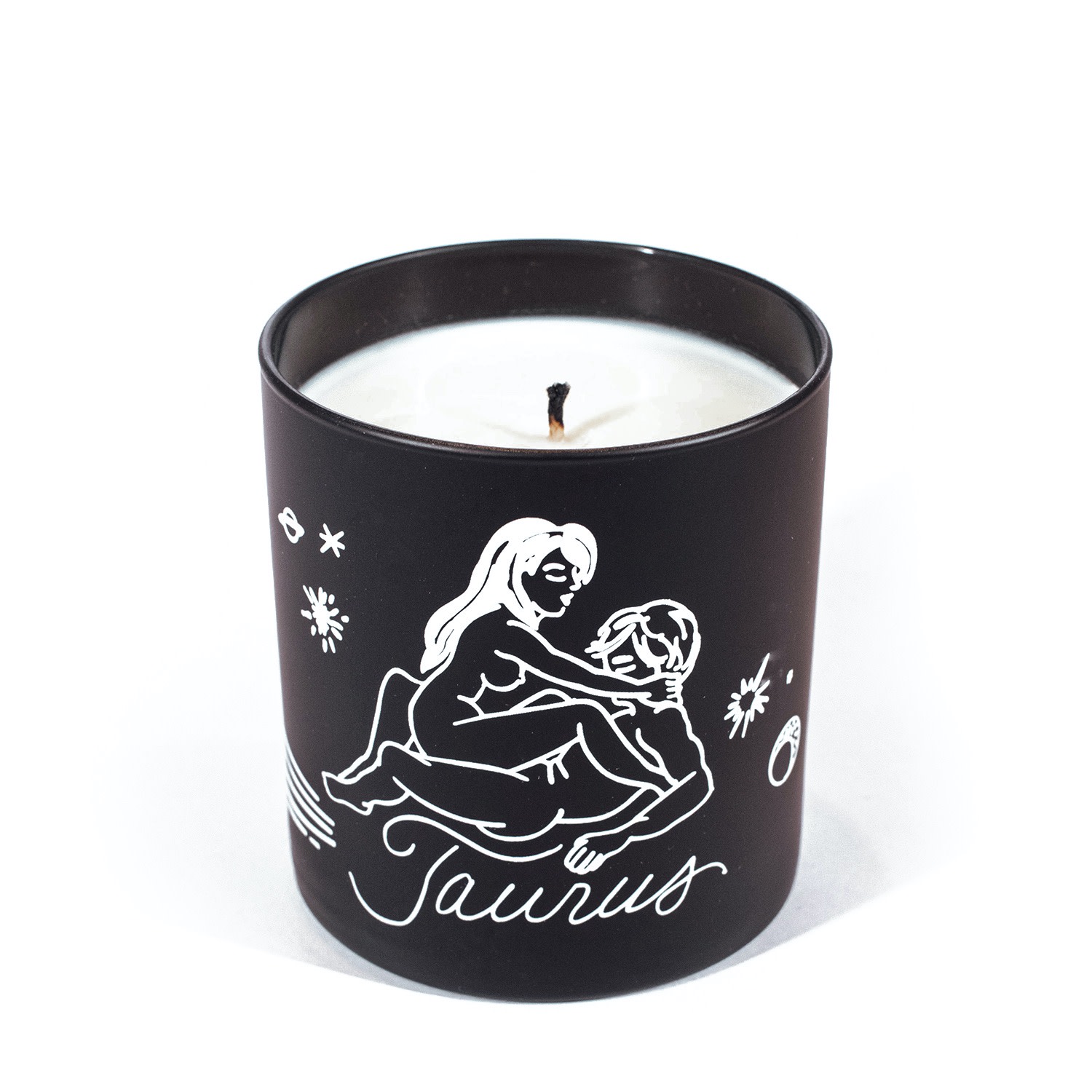 Taurus Zodiac Horoscope Massage Candle One Size Black Cake