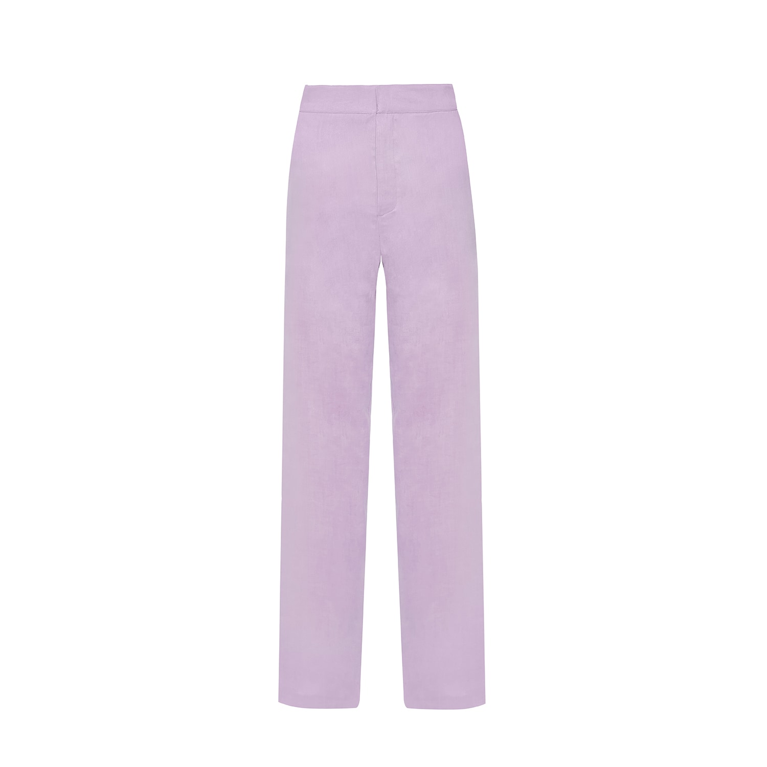 Women’s Pink / Purple Linen Straight Pants - Lilac Medium Avenue 8