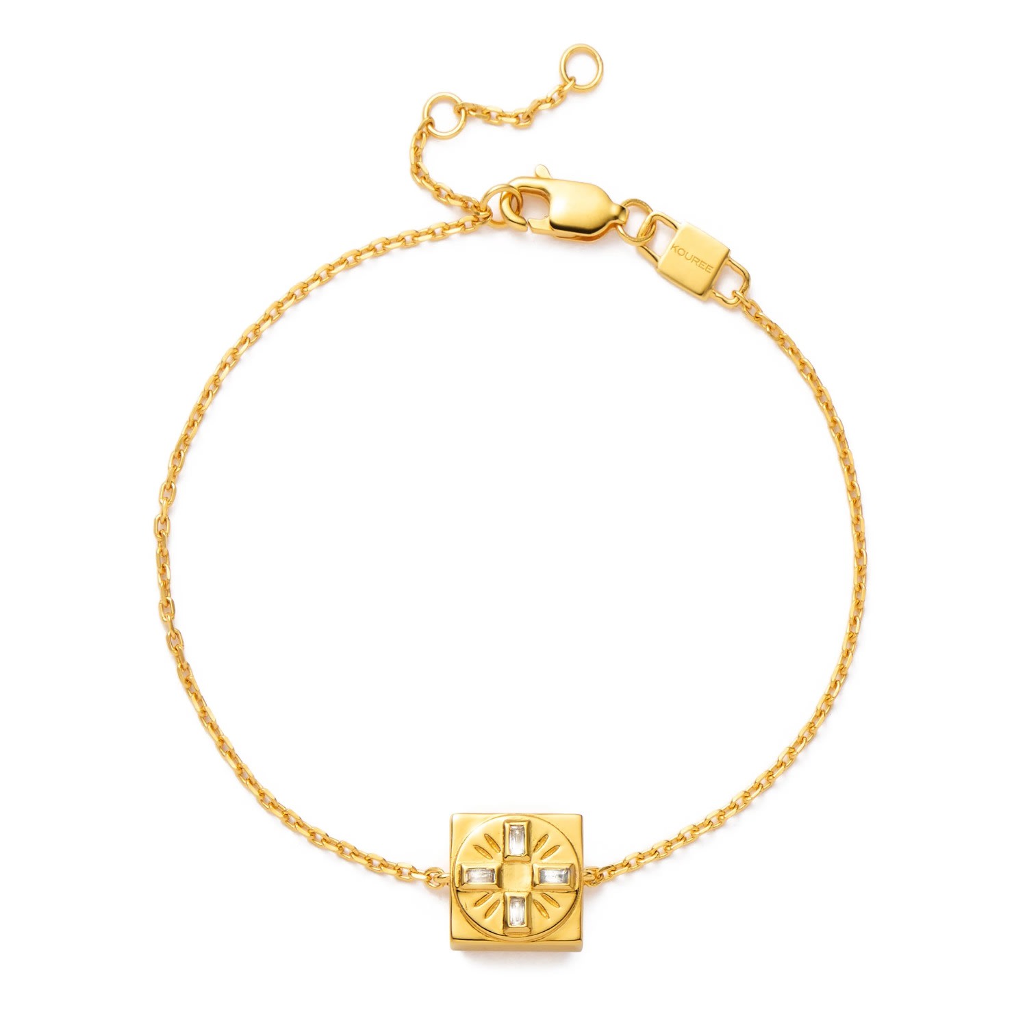 Women&rsquo;s Gold Trust In The Timing&rsquo; Fixed Charm Bracelet | Kouree