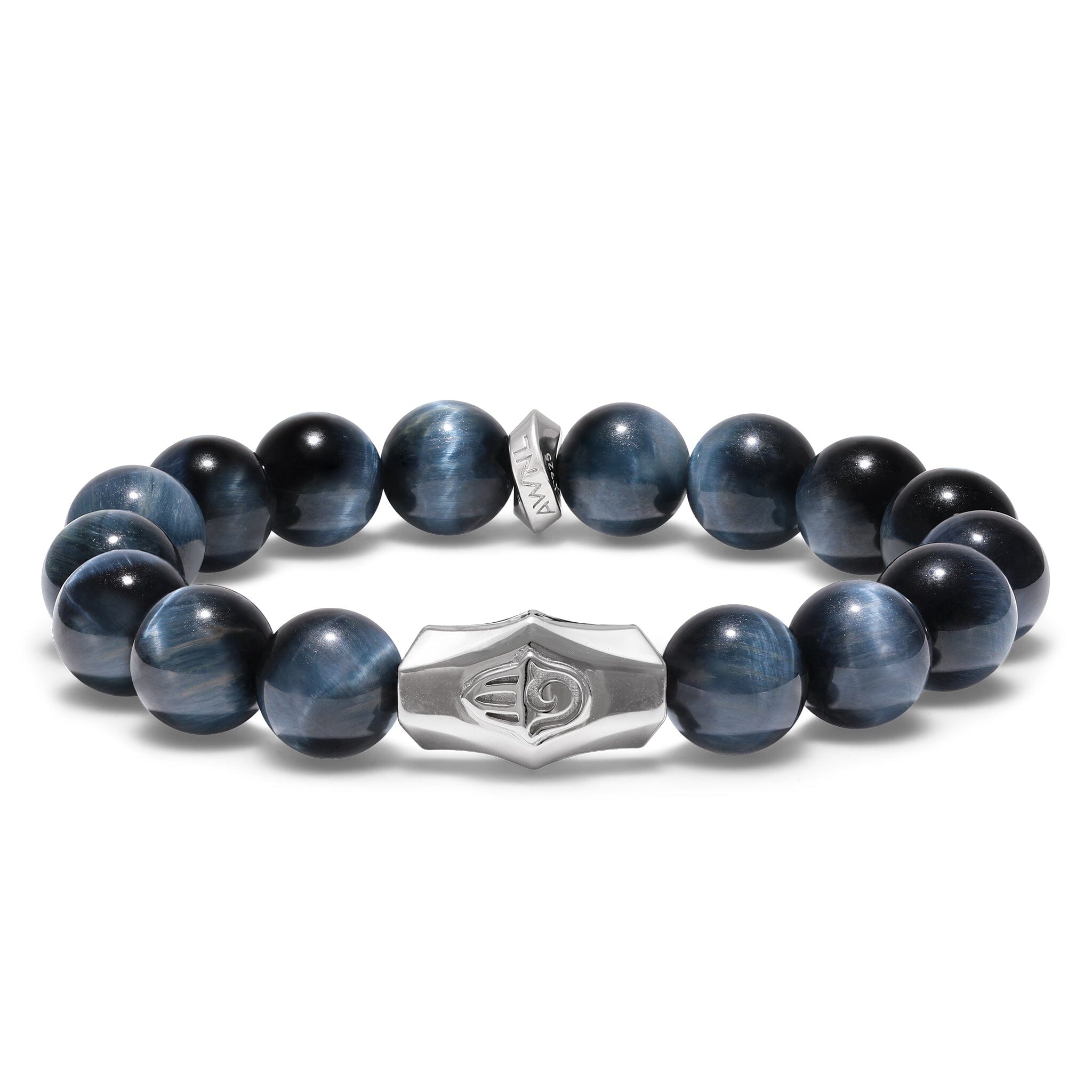 Awnl Men's Blue Hawk Eye Hamsa Hand Bracelet