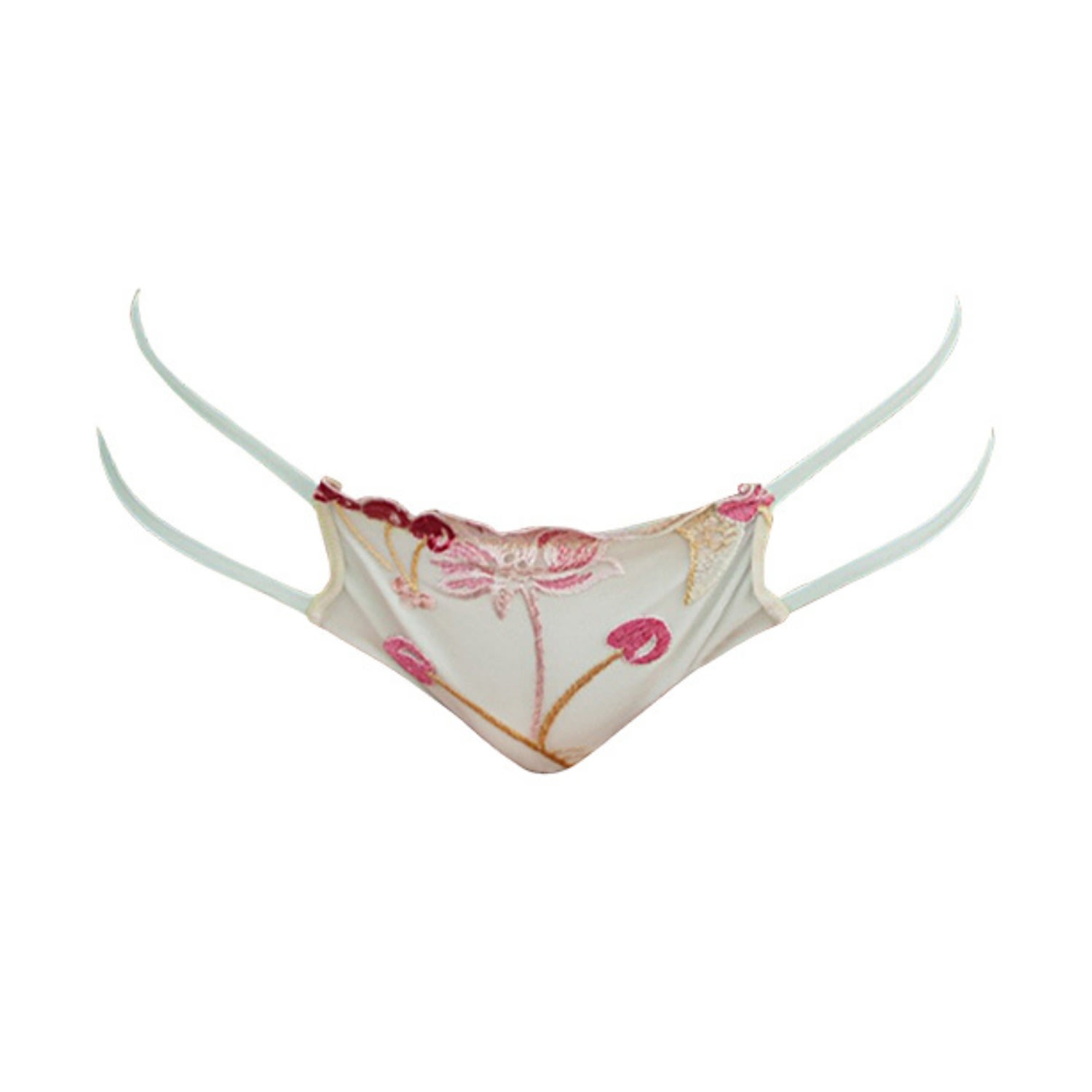 Ivy Swimwear Women's Green Flora In Cherry Lace Bikini Bottoms In Green