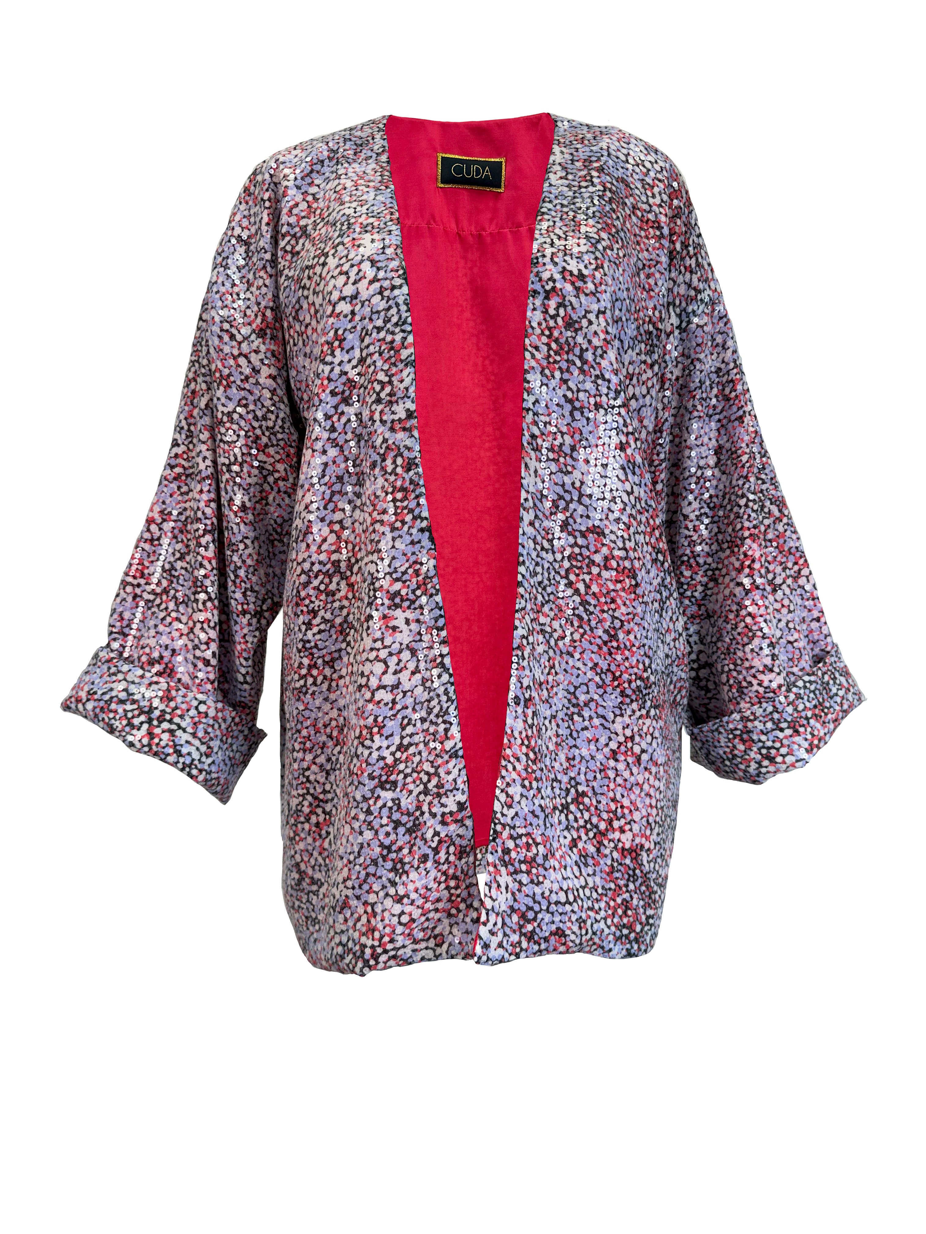 Cuda Women's A Tainted Love Sequin Kimono Jacket In Multi
