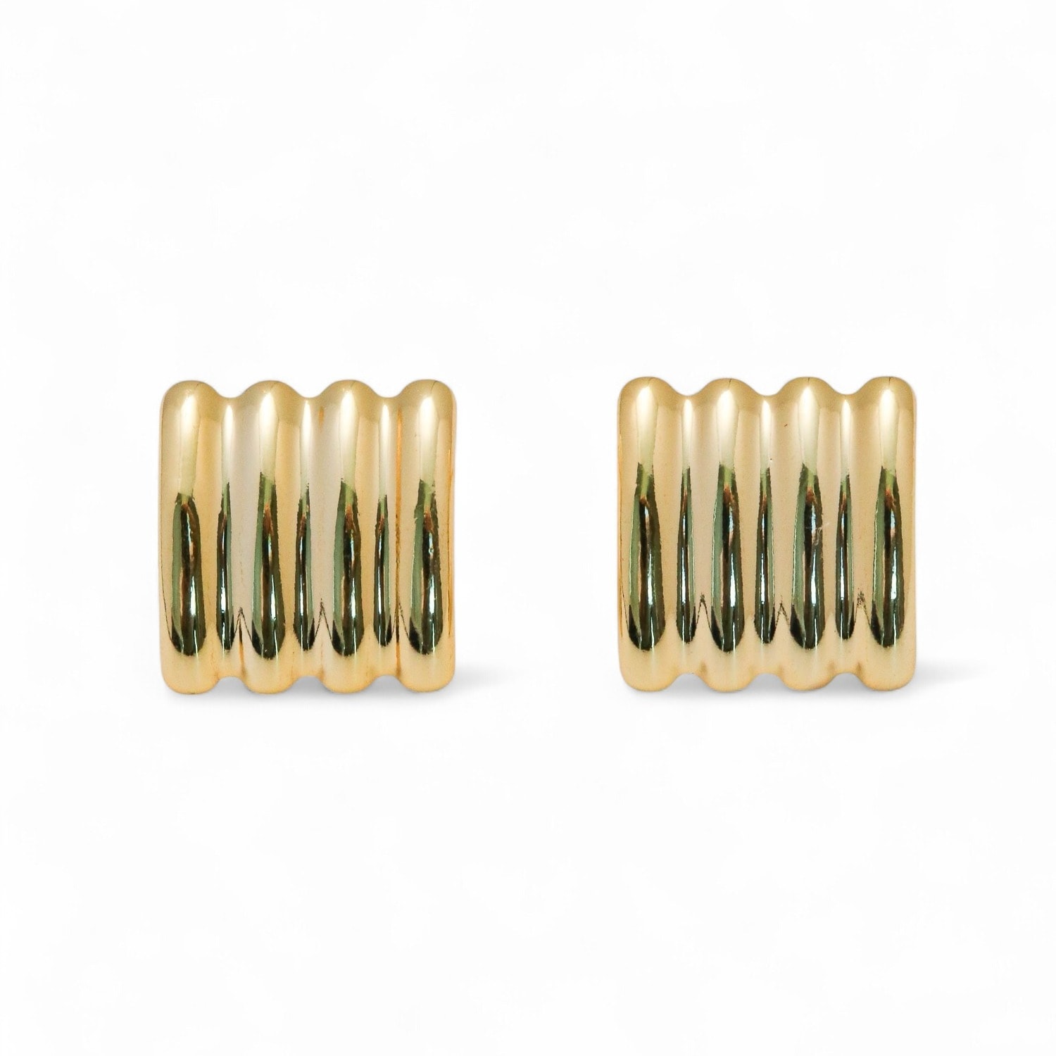 Miss Cecilia Women's Gold Classic Bar Studs In Gold