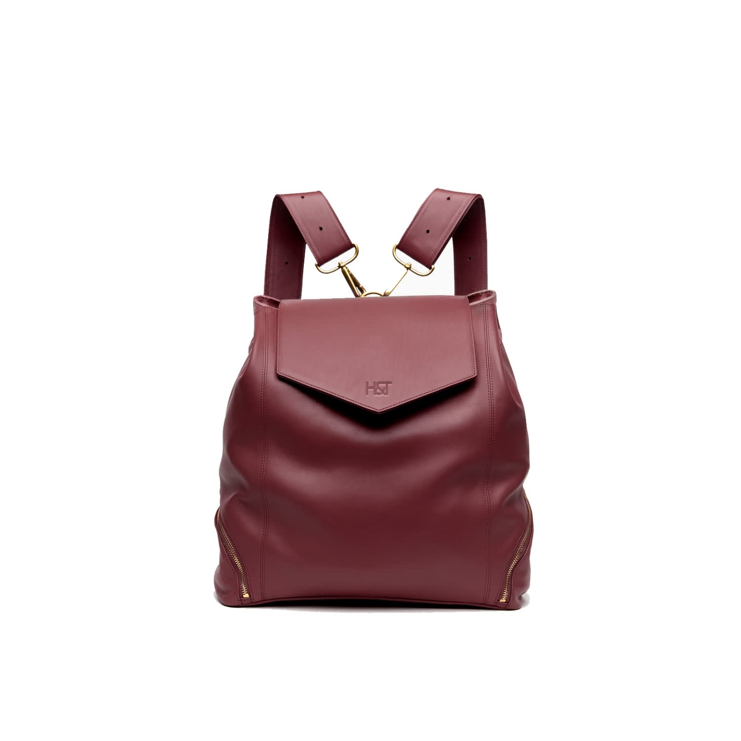 maroon backpack purse