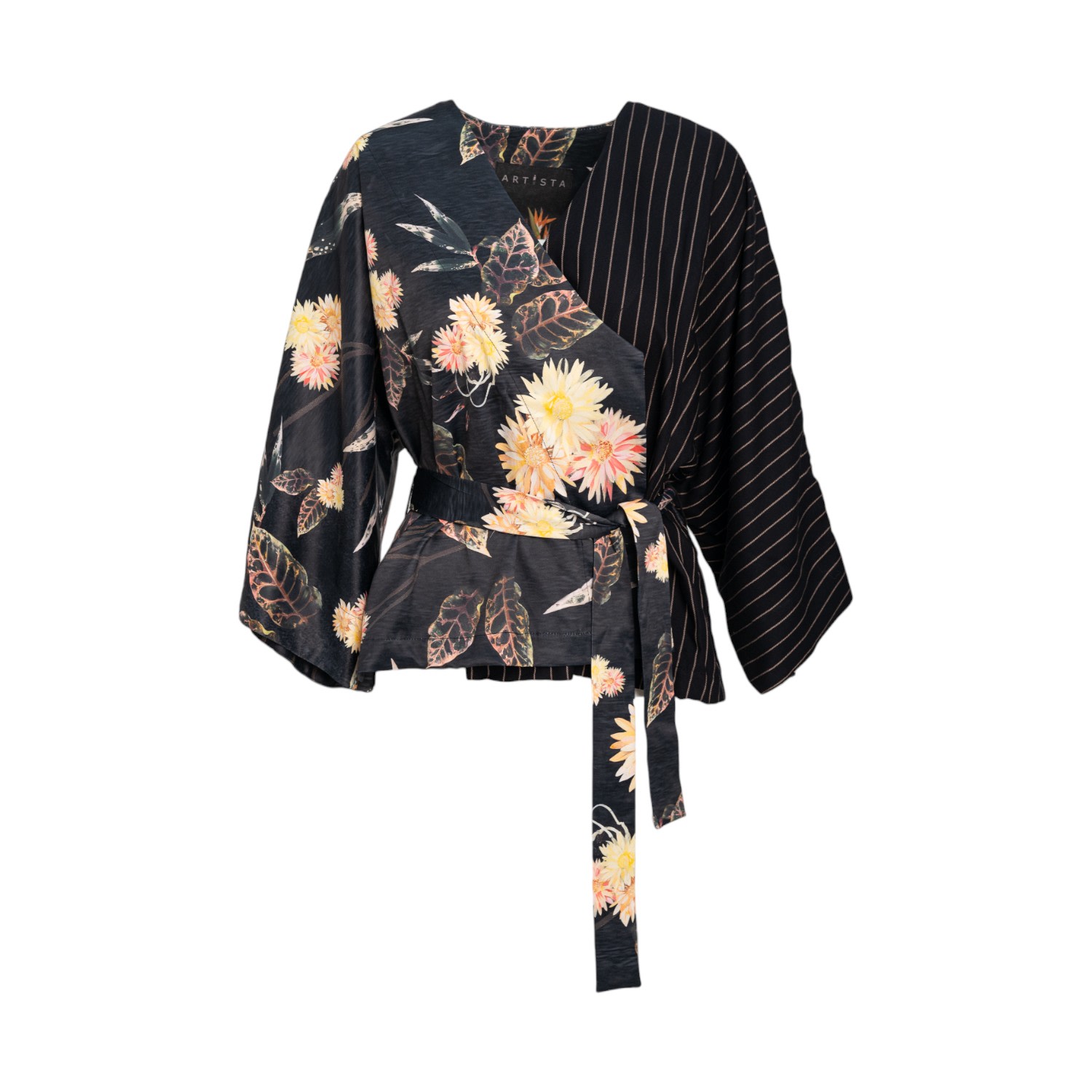 Artista Women's Balance Floral Wrap Kimono Top
