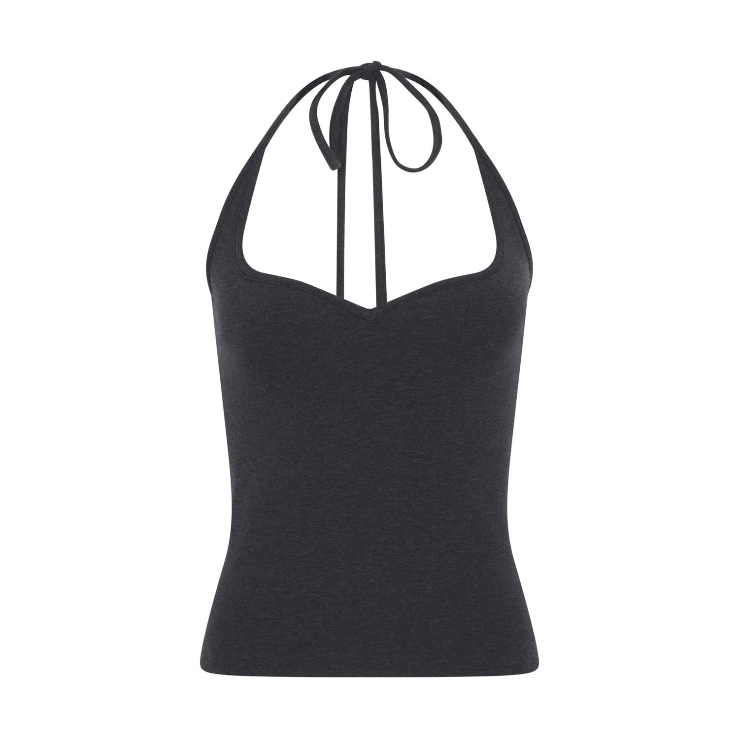 Frolickers Women's Convertible Sweetheart Top - Halter & Asymmetric - Grey Melange In Grey