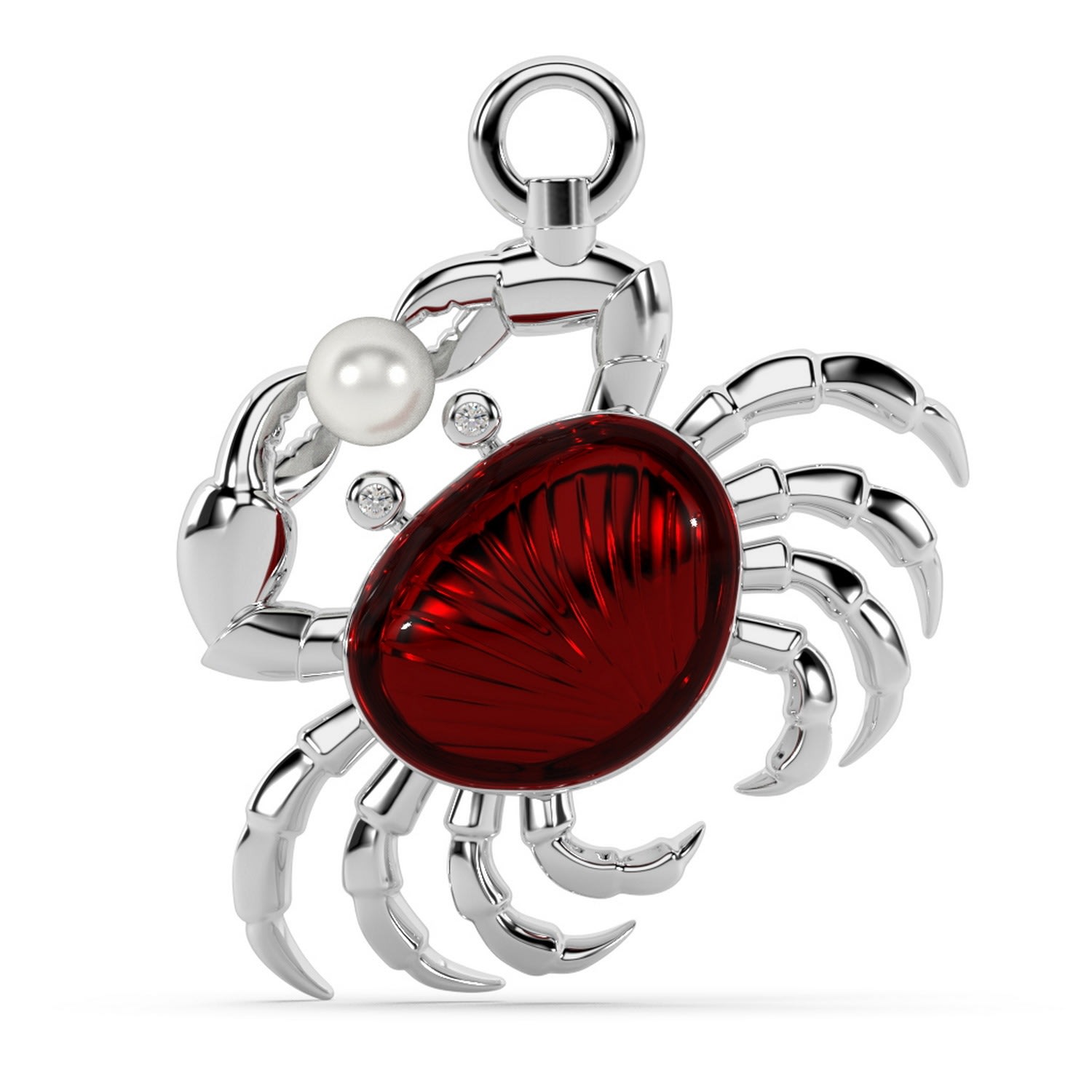 Women’s Silver The Crab’s Treasure Charm Oni Fine Jewelry