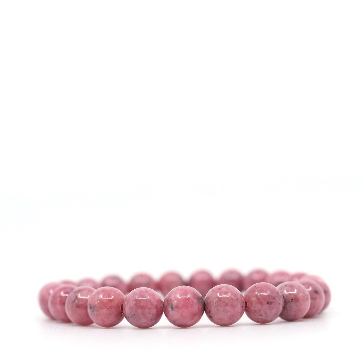Shar Oke Men's Pink Rhodonite Bracelet In Pink