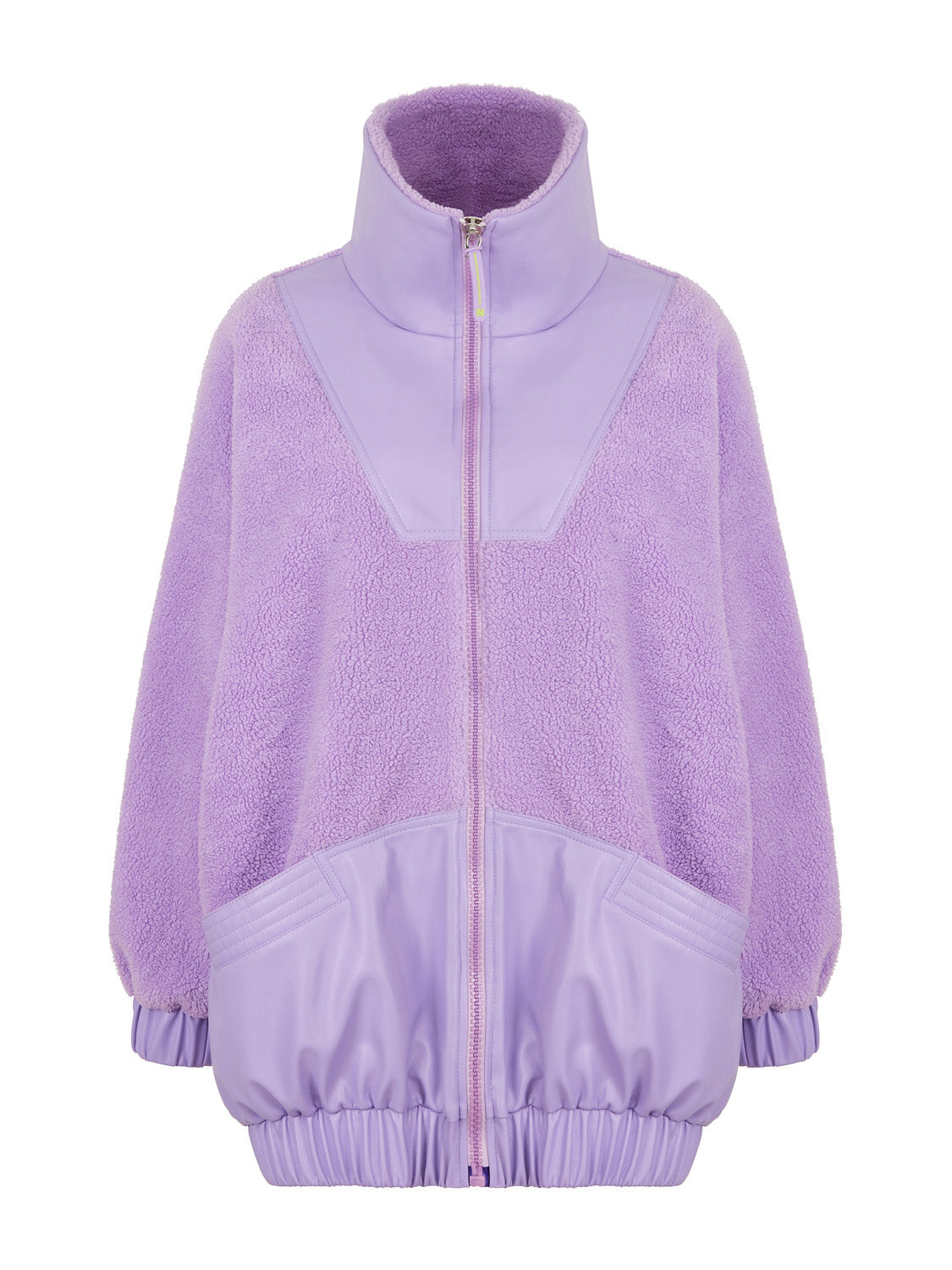 Shop Nocturne Women's Pink / Purple Oversized Coat Lilac In Pink/purple