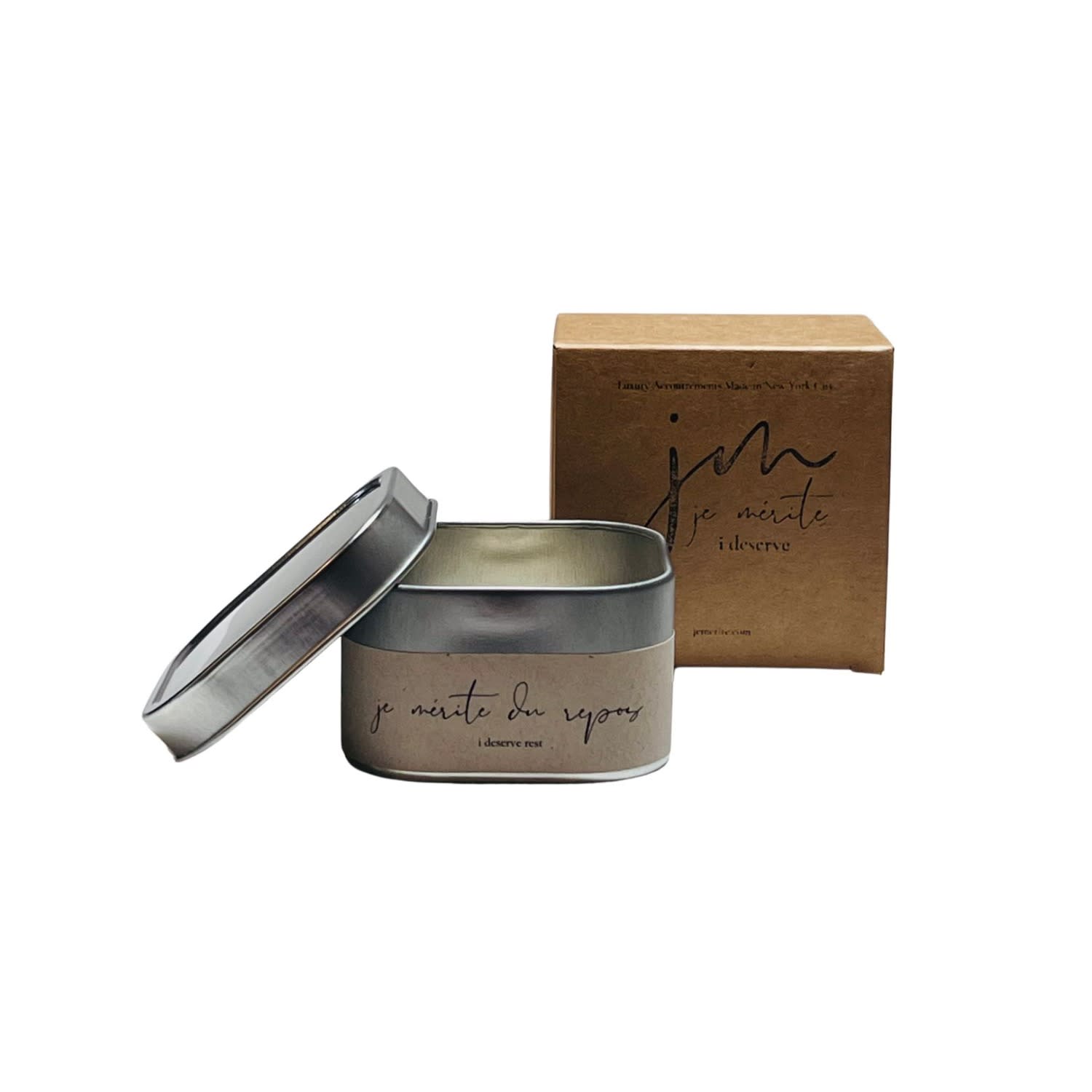 Je Mérite (i Deserve) White Je Mérite Du Repos, I Deserve Rest Affirmation Wax Melt In White