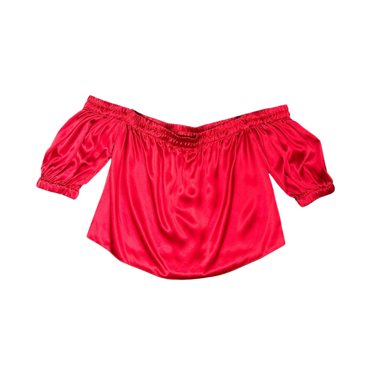 Lindsay Nicholas New York Women's Off The Shoulder Top In Classic Red In Red