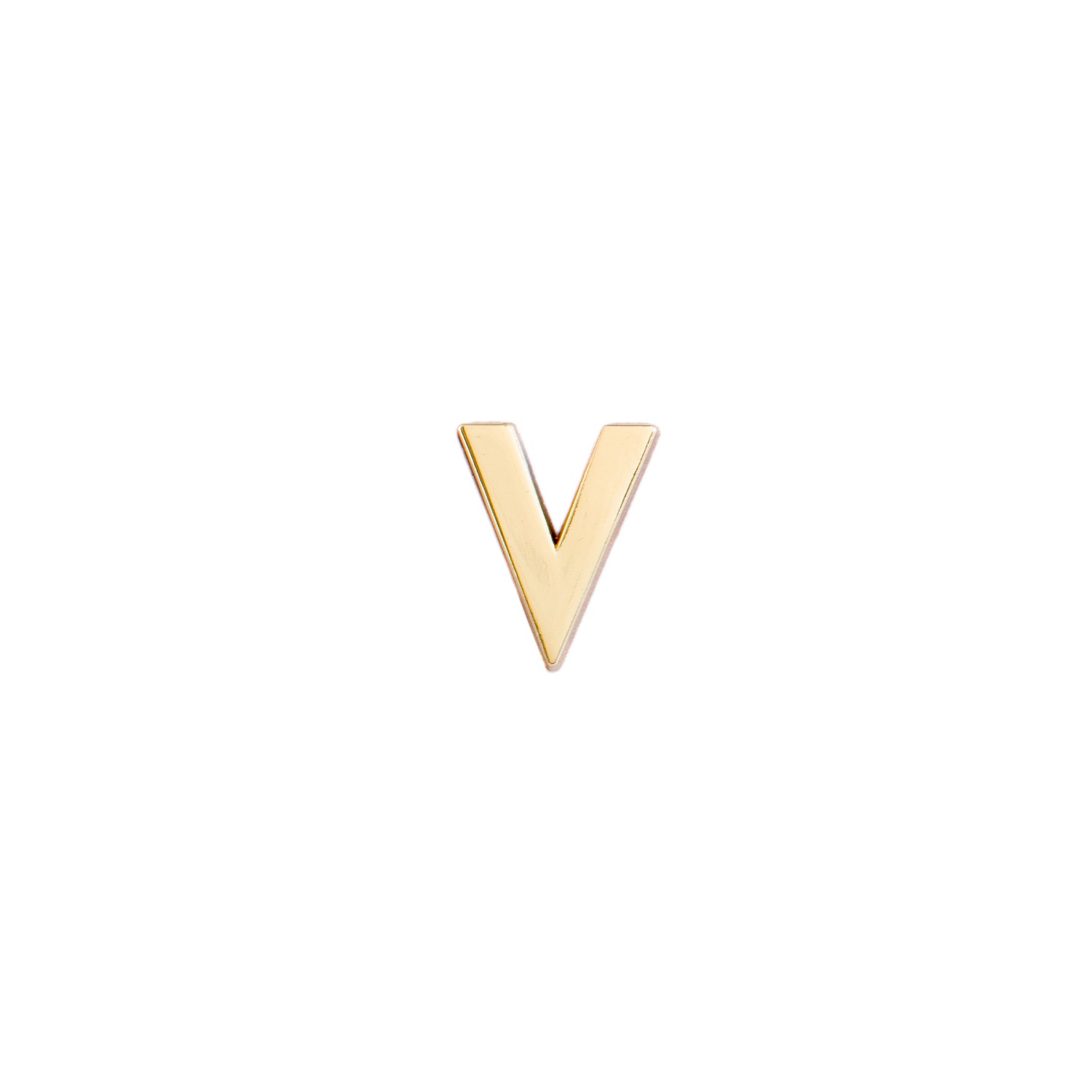 Women’s Golden Letter V Pin Make Heads Turn