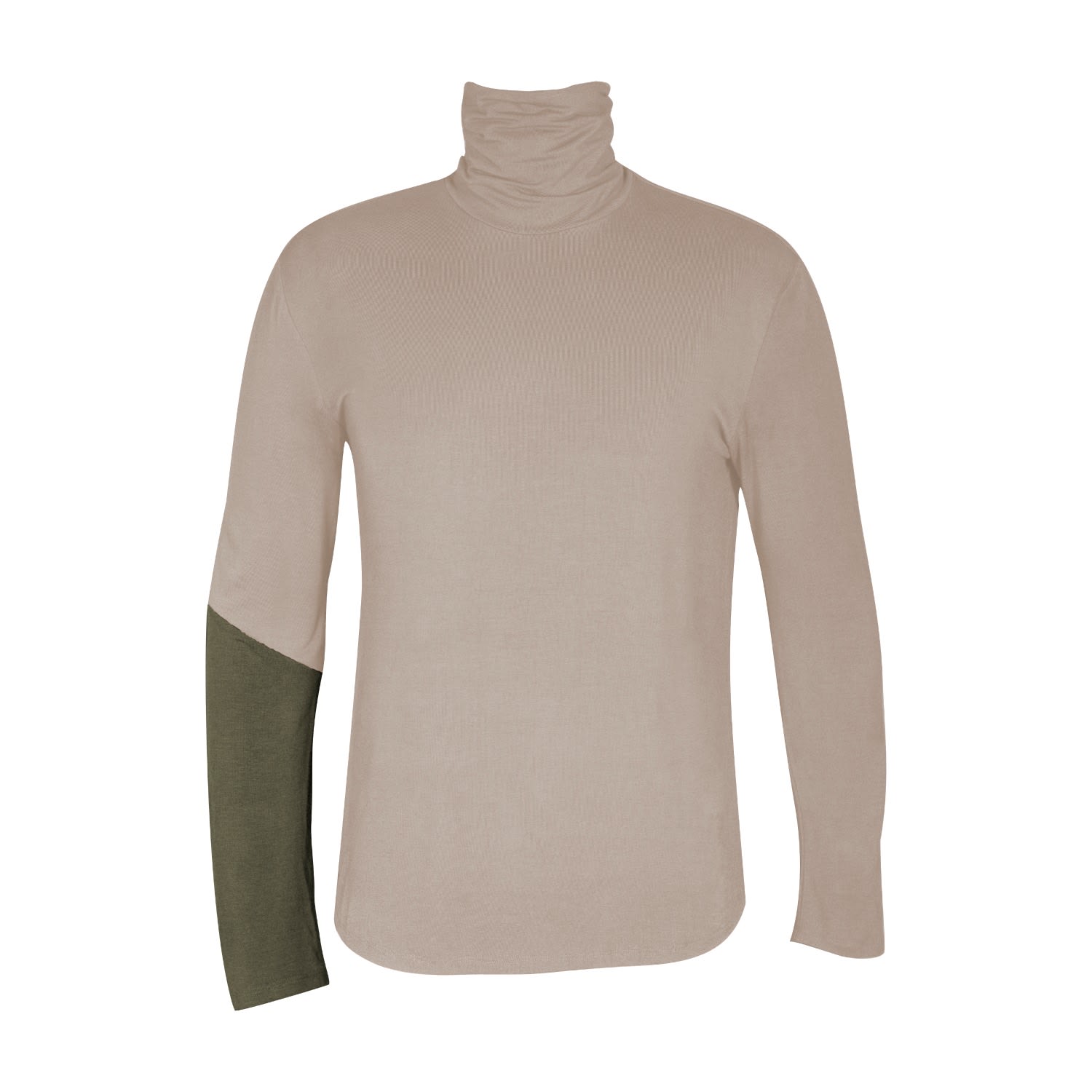 Men’s Bamboo Turtleneck Homme - Neutrals Medium Carlton Jones