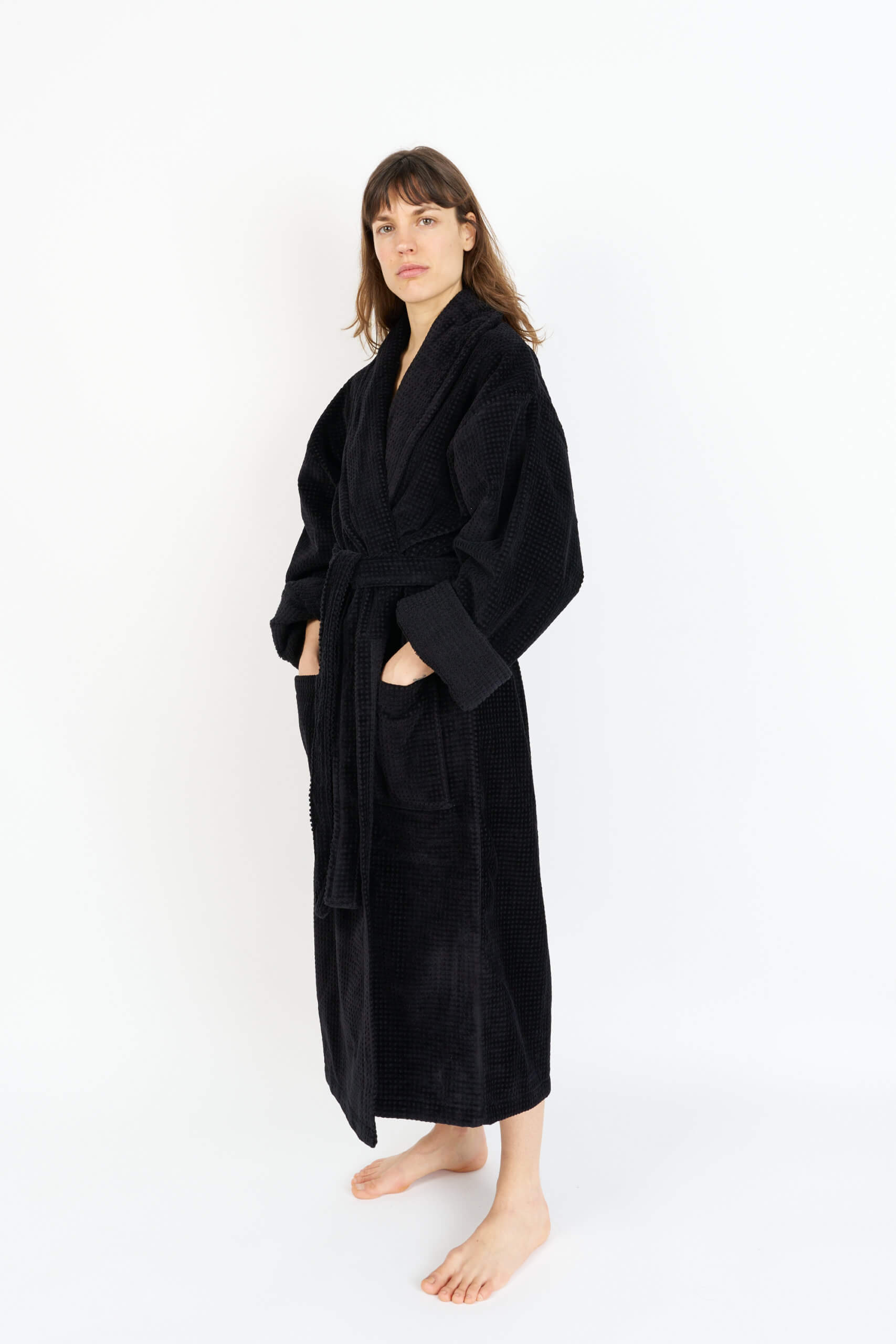 Bathrobe - Black Large House Babylon