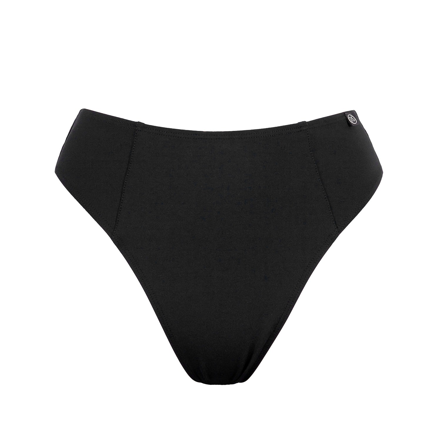 Free Society Women's Alice High Waist Bikini Bottom In Black