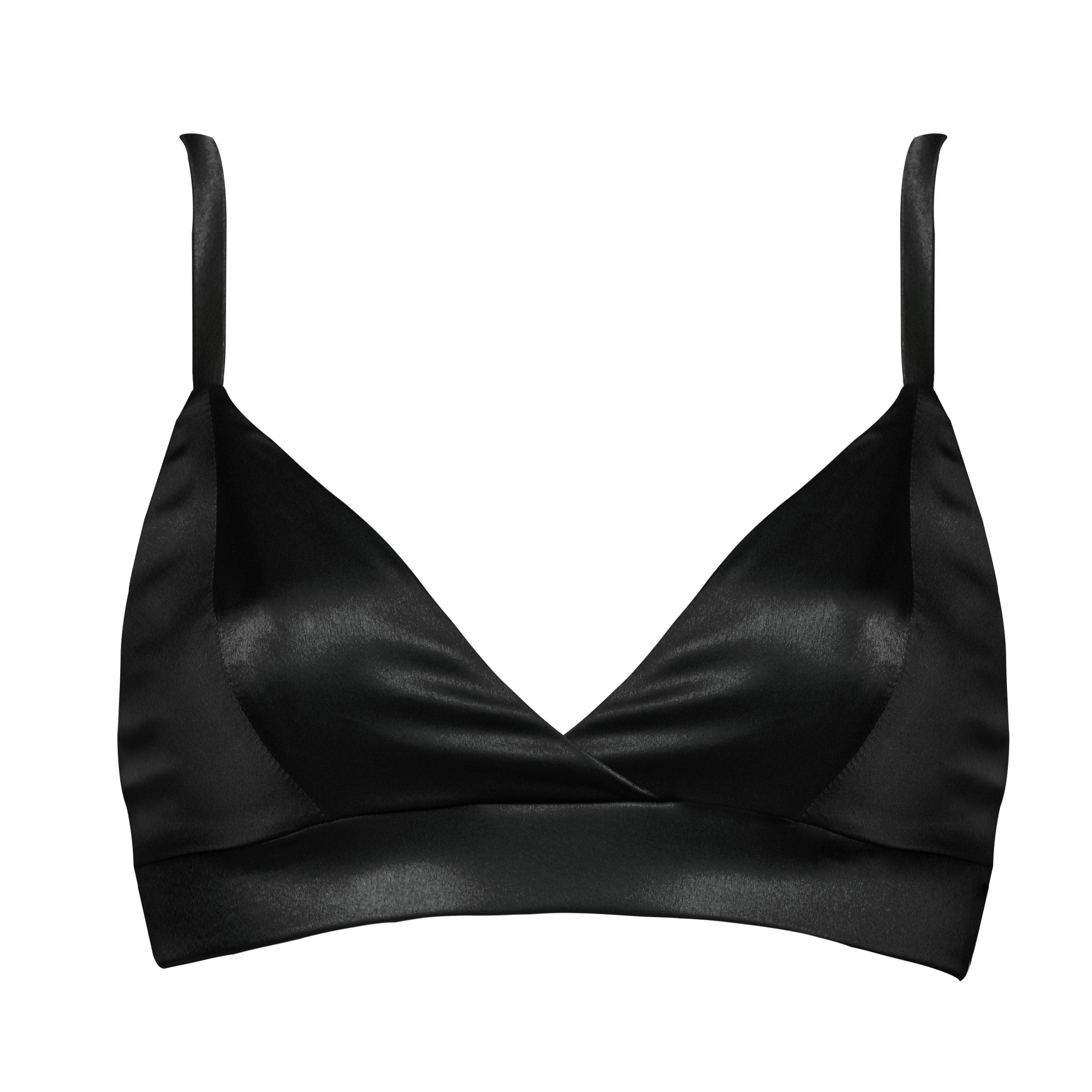 Women’s Black Petra Soft Cup Bralette Jet Small Studio Pia