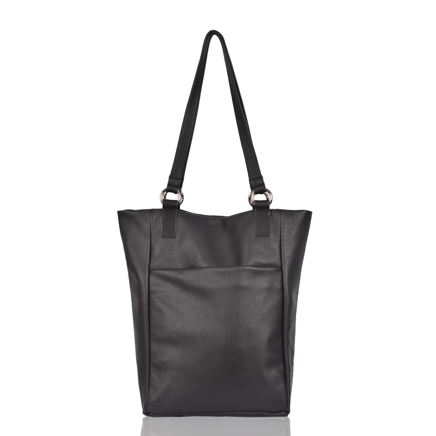 Women’s Leather Shoulder Bag Mosses - Black Owen Barry