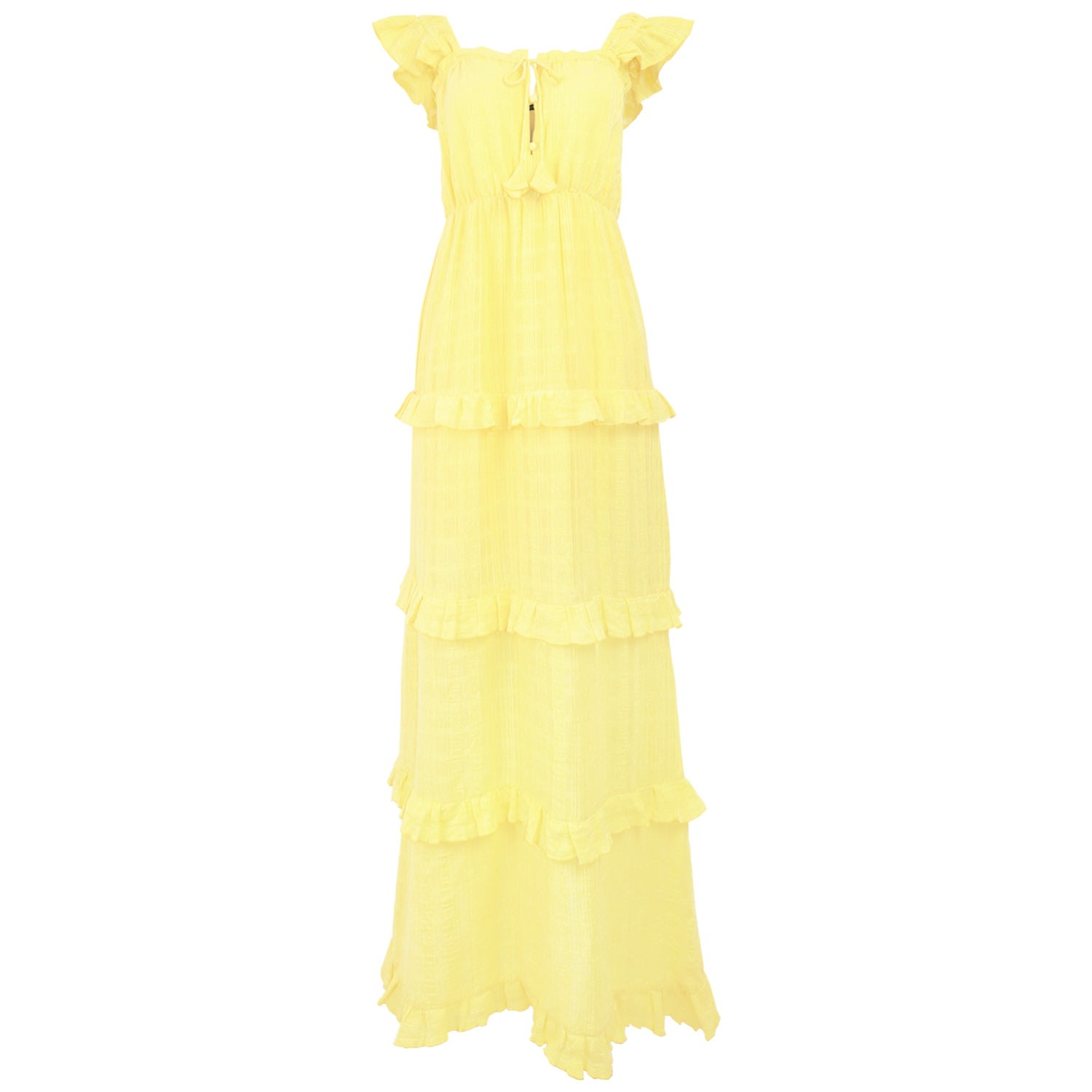 Morrato Bali Women's Yellow / Orange Paula Maxi Dress Lemon In Yellow/orange
