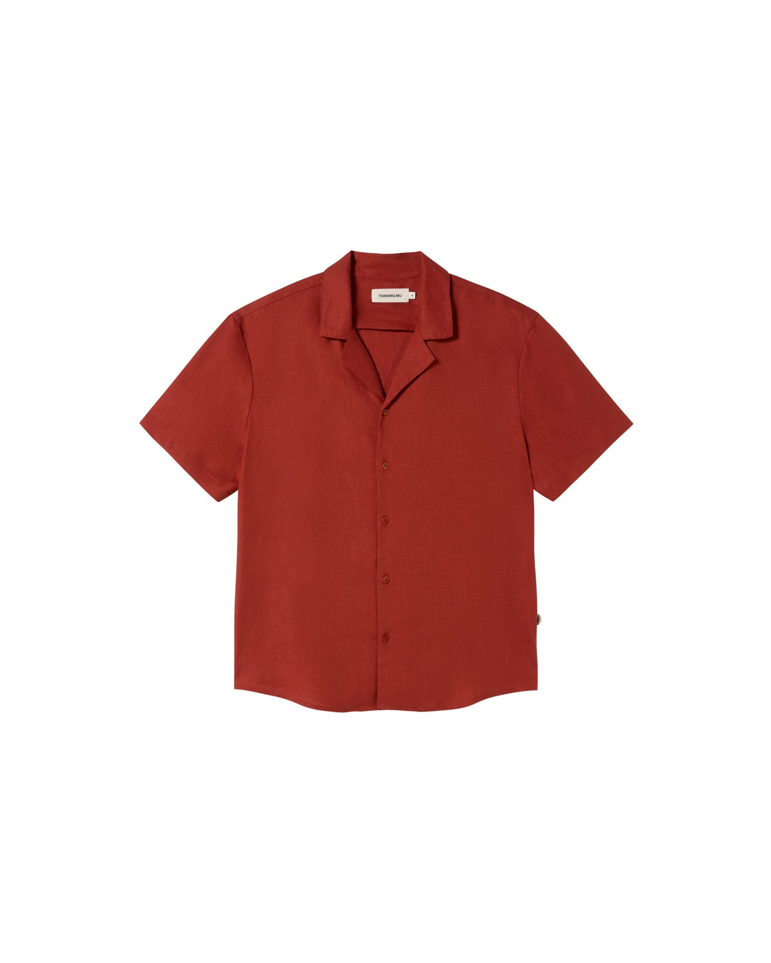 Thinking Mu Men's Red Hemp Jules Shirt