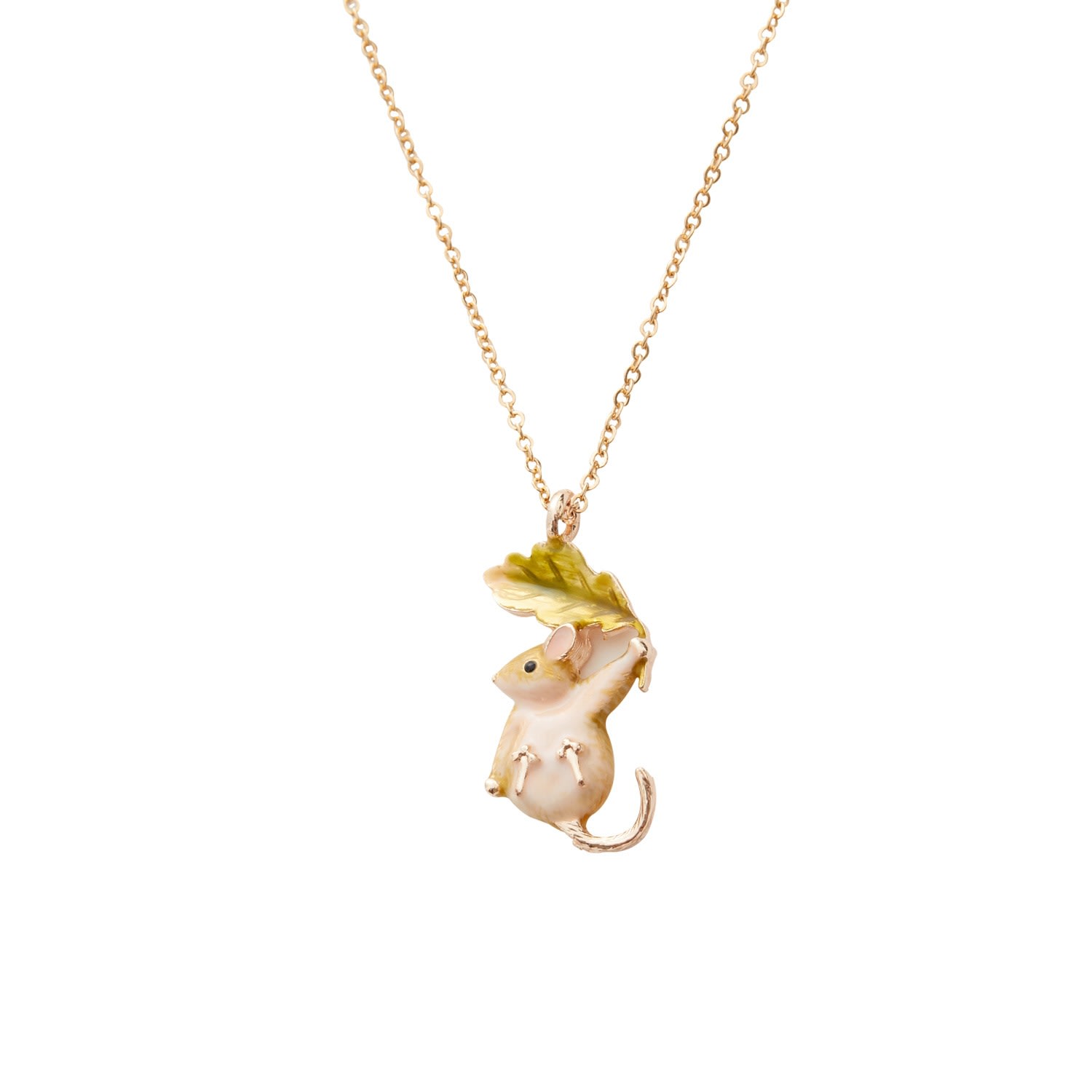 Women’s Fable Enamel Dormouse Short Necklace Fable England