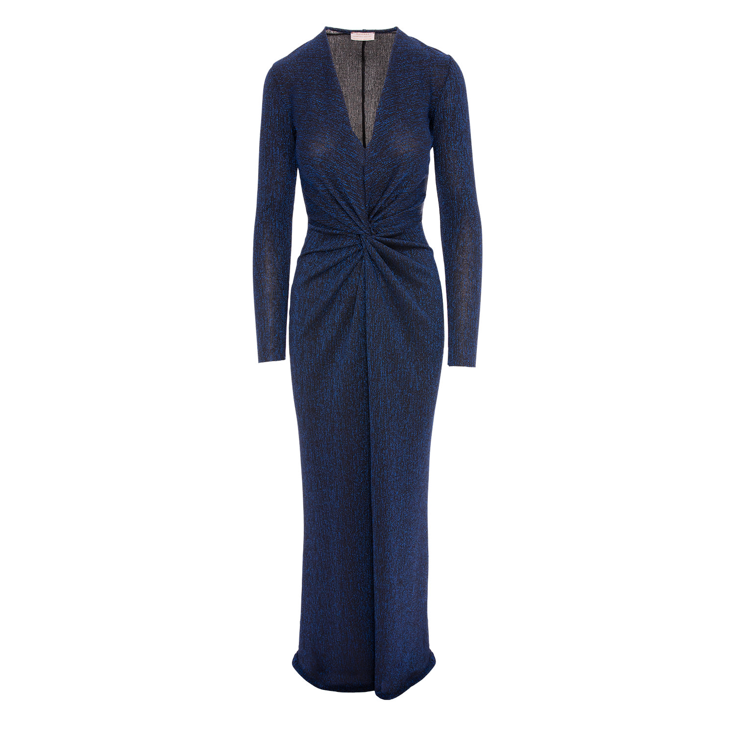 Women’s Blue Mallorca Glitter Slinky Jersey Maxi Dress In Navy M/L Roserry