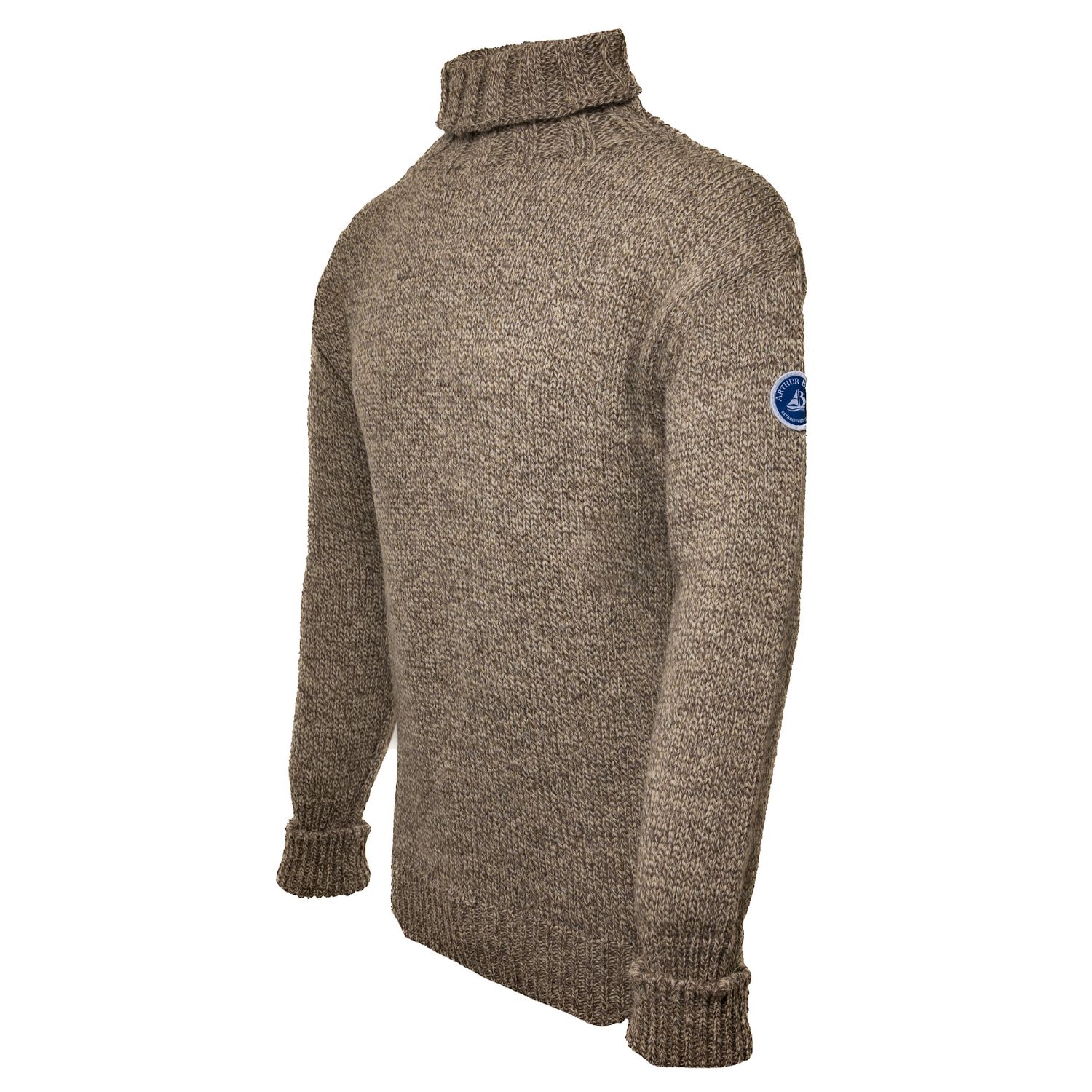 Arthur Beale Men's Neutrals / Grey  Oiled Wool Beerenberg Pullover - Natural Twist In Grey