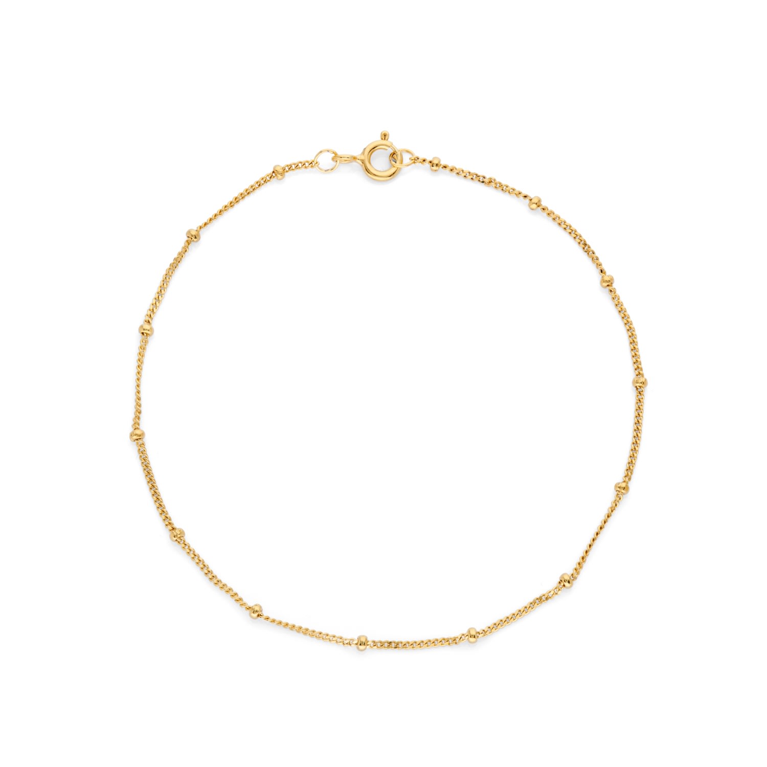 Women’s Barbican Yellow Gold Beaded Bracelet Auree Jewellery