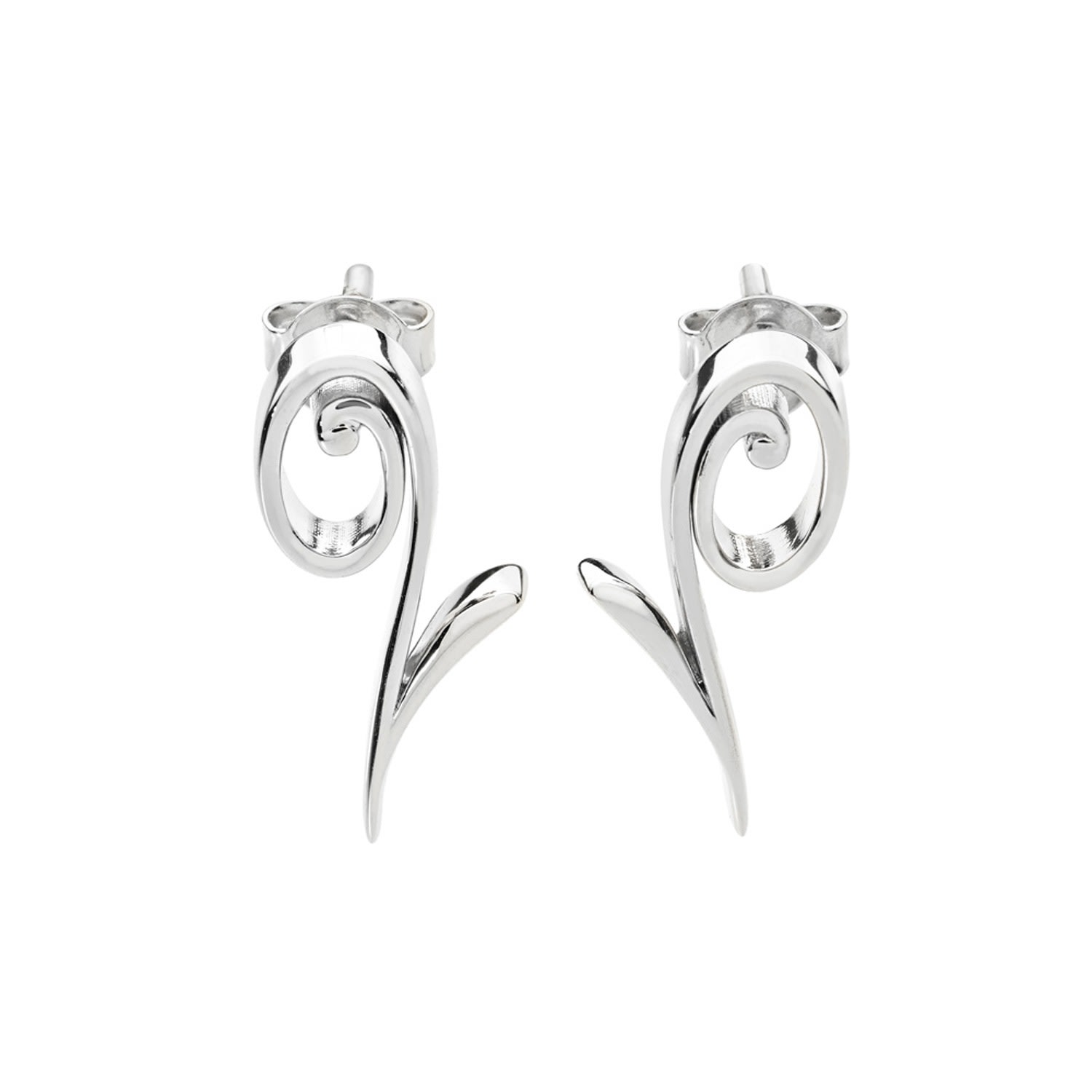 Women’s Silver Dainty Q Studs Lucy Quartermaine