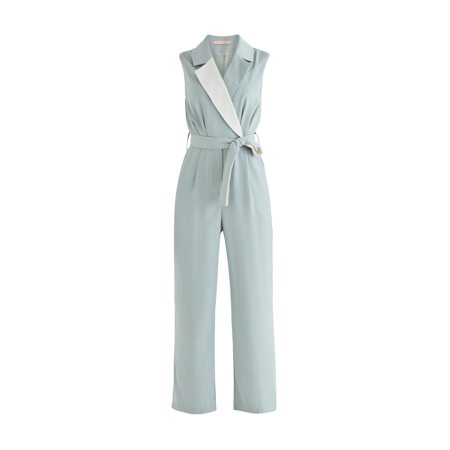 light teal jumpsuit
