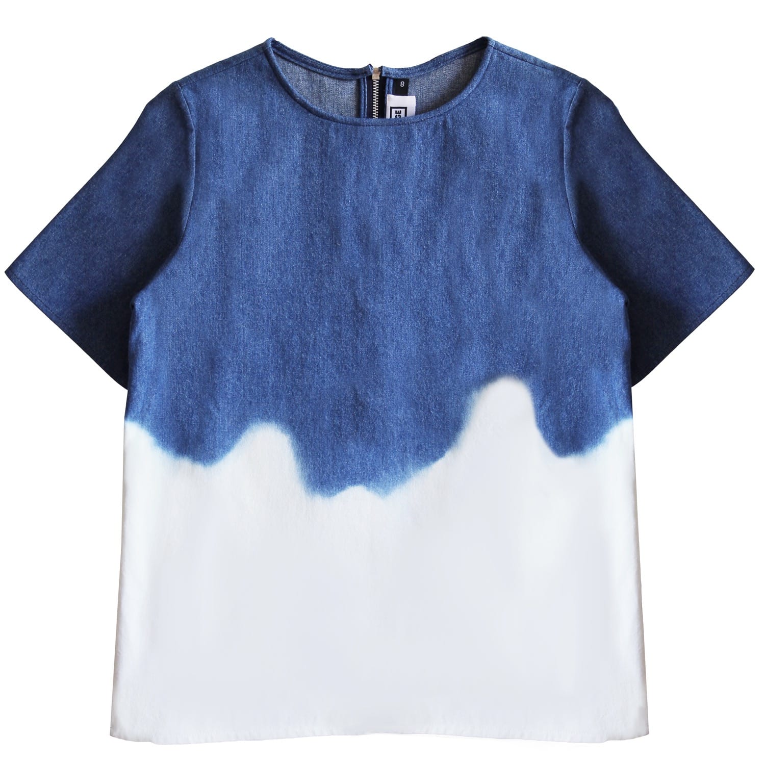 Dip Dye Denim T Shirt By Florence Bridge