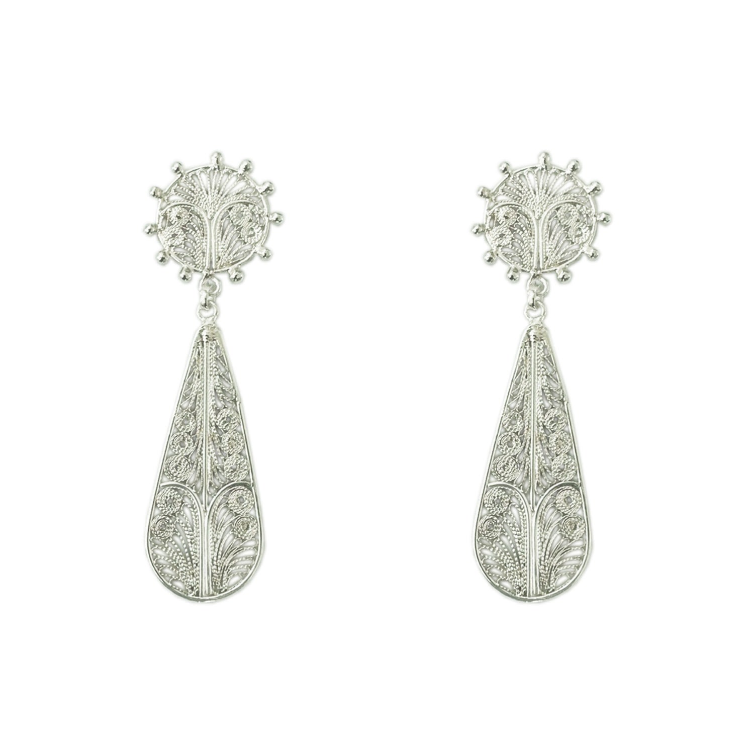 Mamba Women's Alma Mini New Statement Silver Earrings