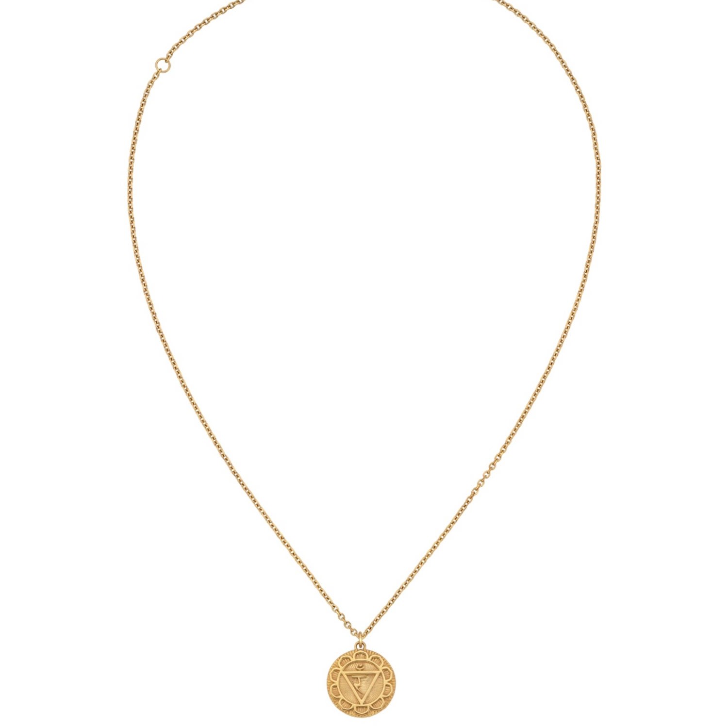 Women’s Personal Power Manipura Chakra Necklace Gold Zoe and Morgan