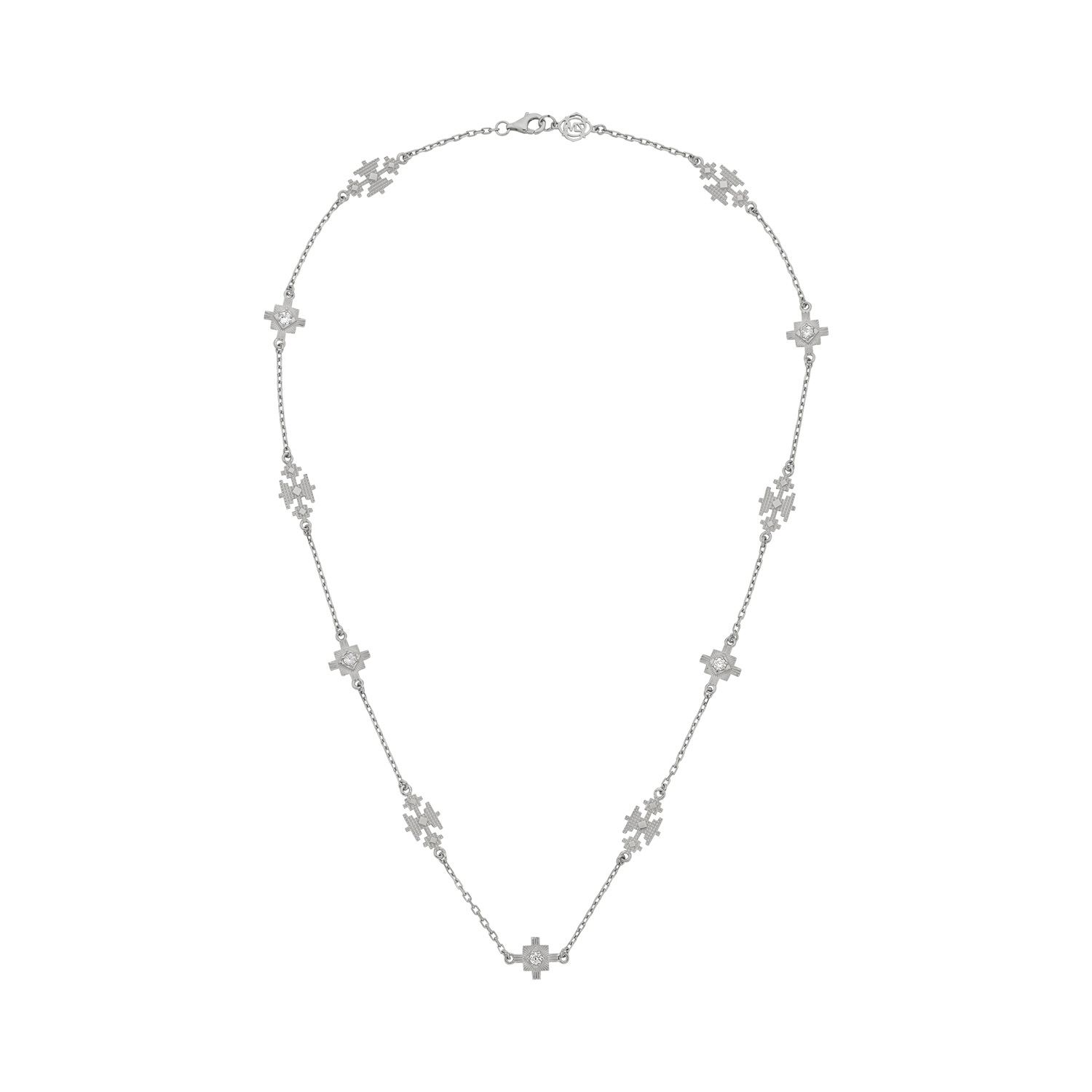 Women’s Silver / White Ayllu Necklace Silver White Zircon Zoe and Morgan