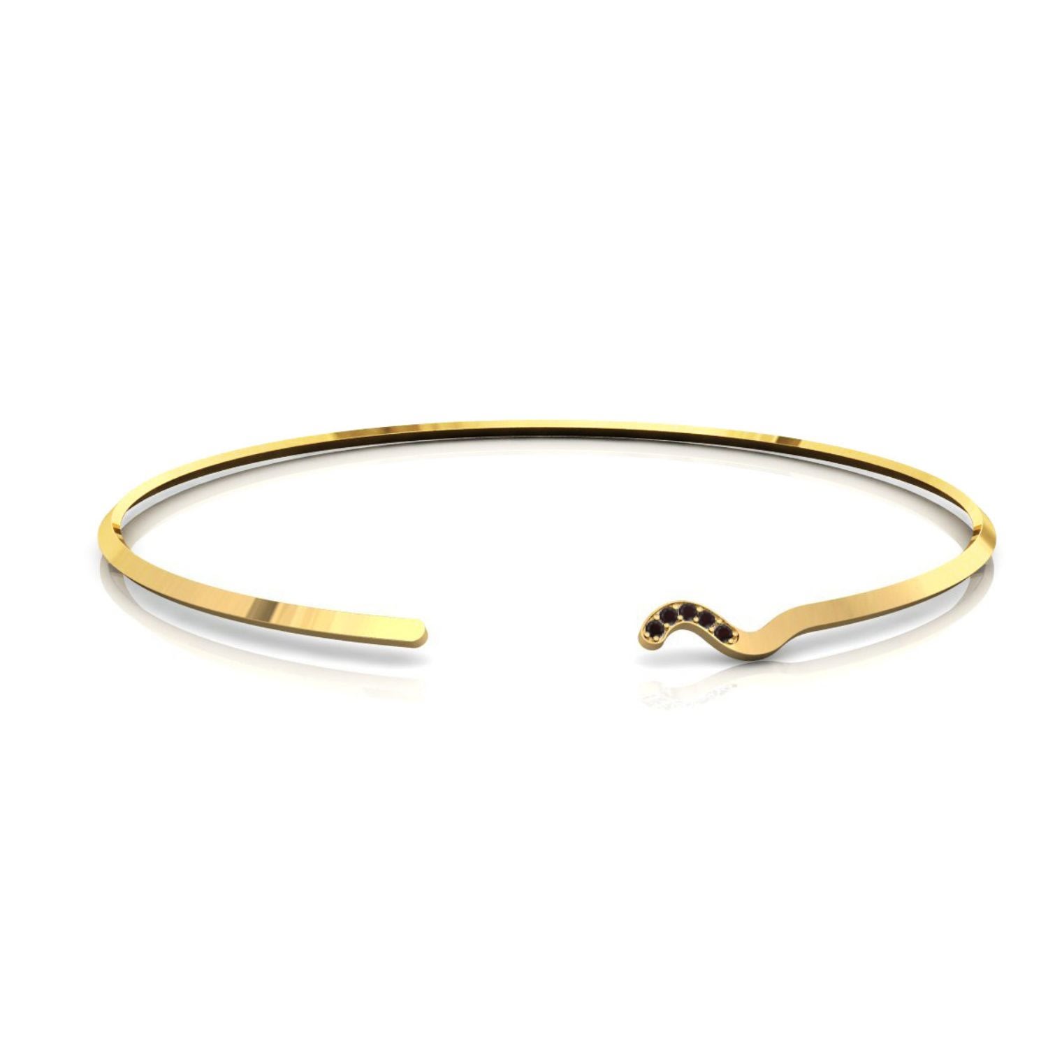 Women’s Gold Havana Choker With Black Spinel Sara Shala Design