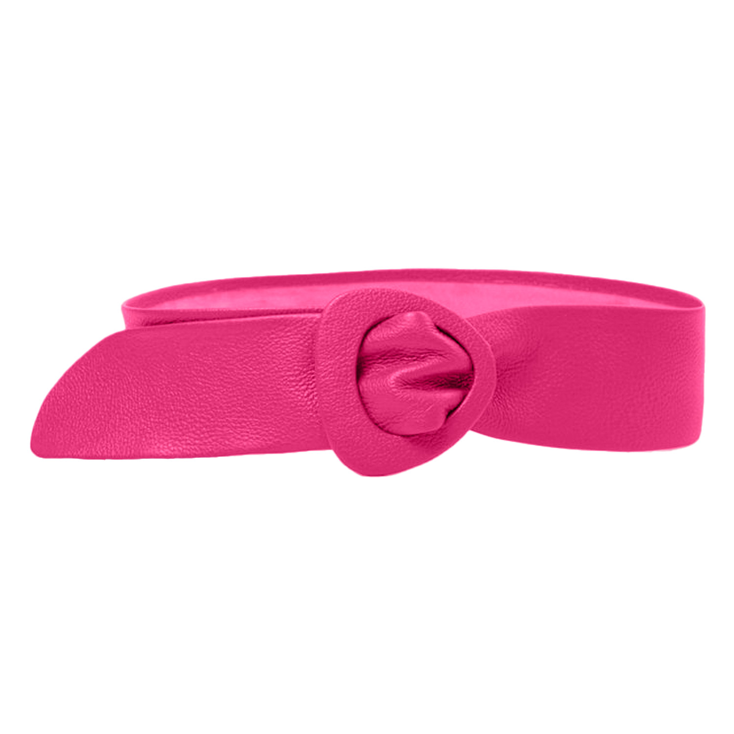 Beltbe Wide Triangle Buckle Belt In Pink