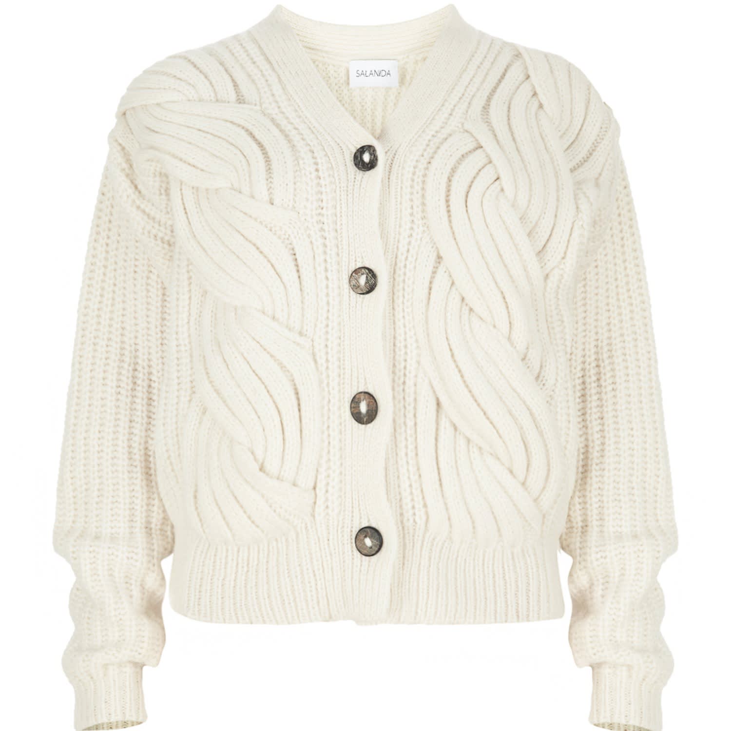 off white knit cardigan