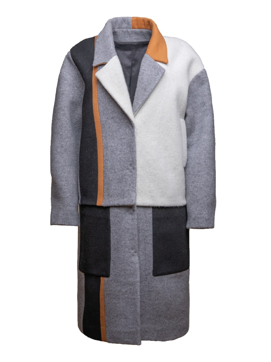 Helene Galwas Women's Grey Ella Coat In Gray