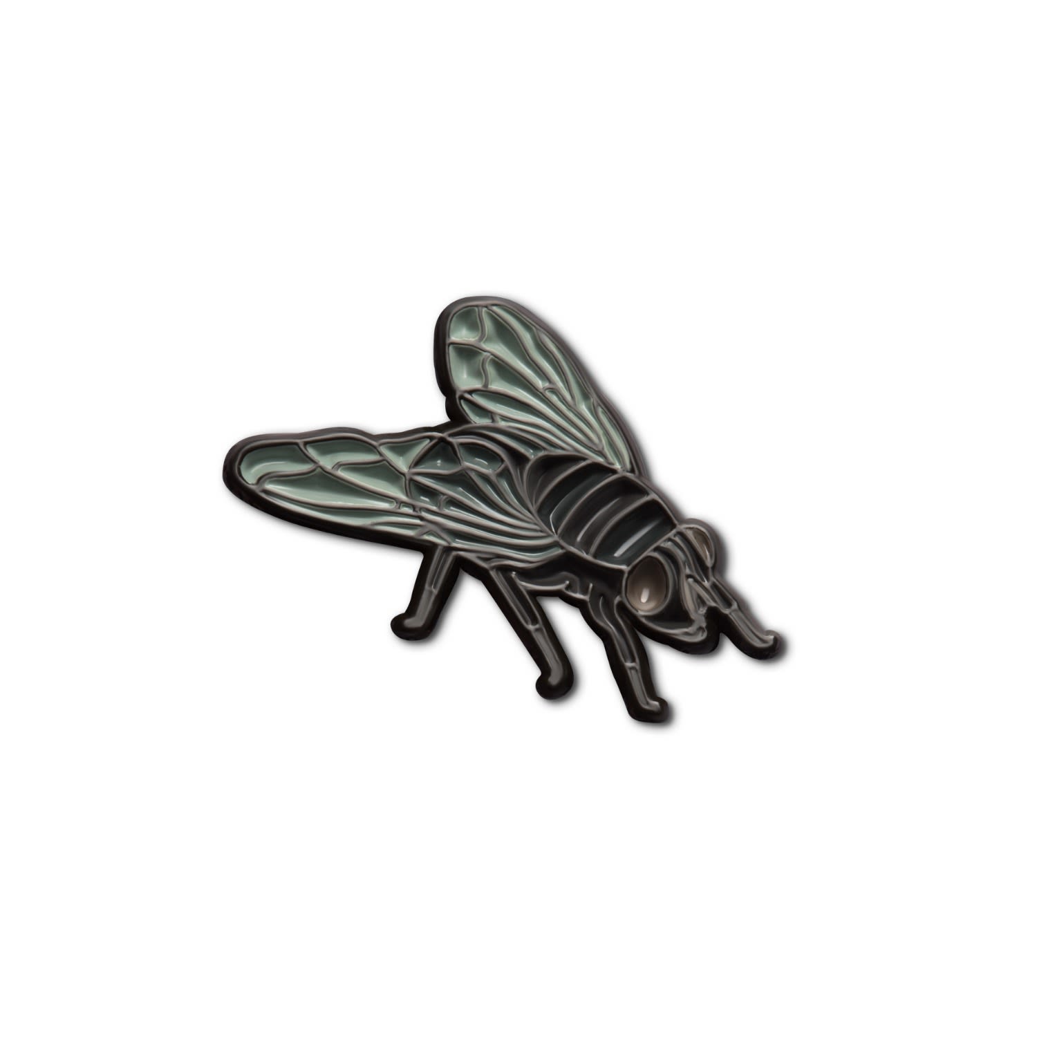 Women’s Grey Enamel Pin Fly Make Heads Turn