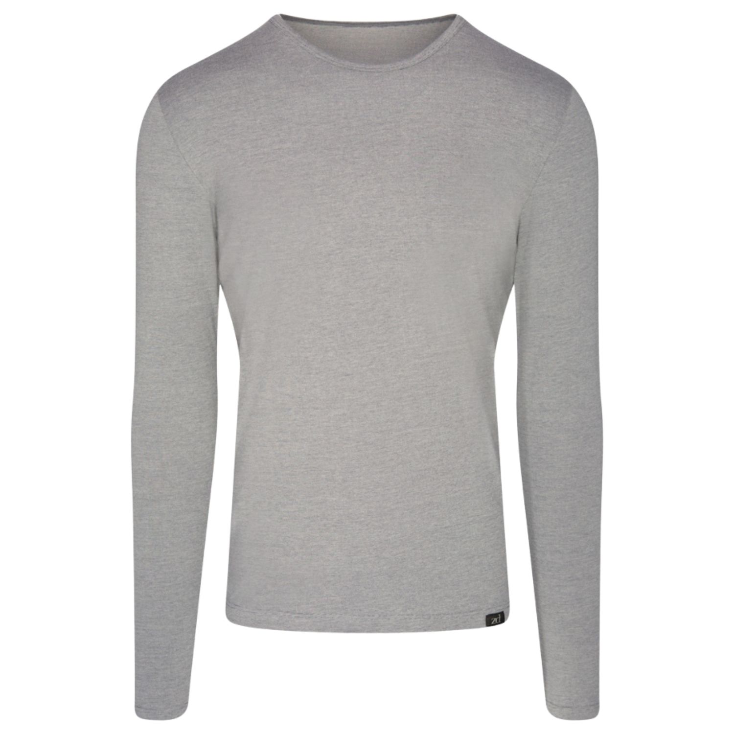 Zd Zero Defects Men's Long-sleeve T-shirt - Luxurious Comfort With Egyptian Cotton - Color Grey In Grey